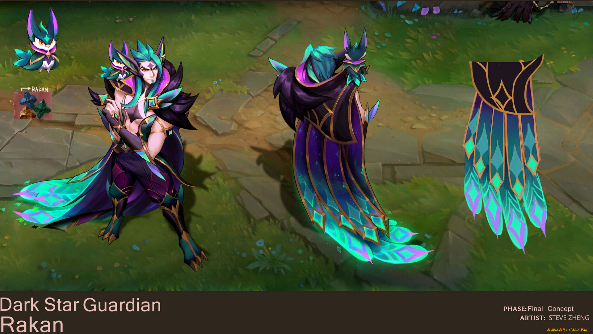 видео, игры, league, of, legends, rakan, костюм, экипировка, птица