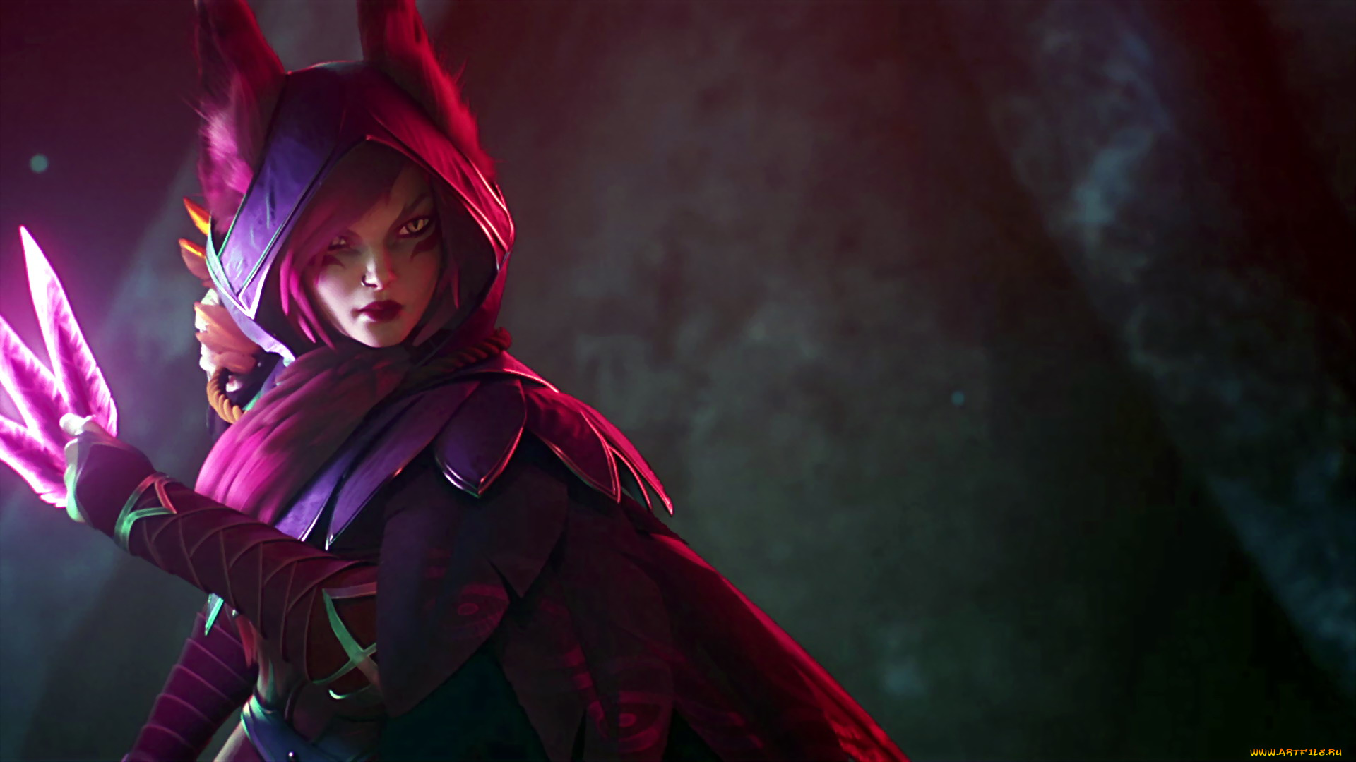видео, игры, league, of, legends, xayah, перья, плащ