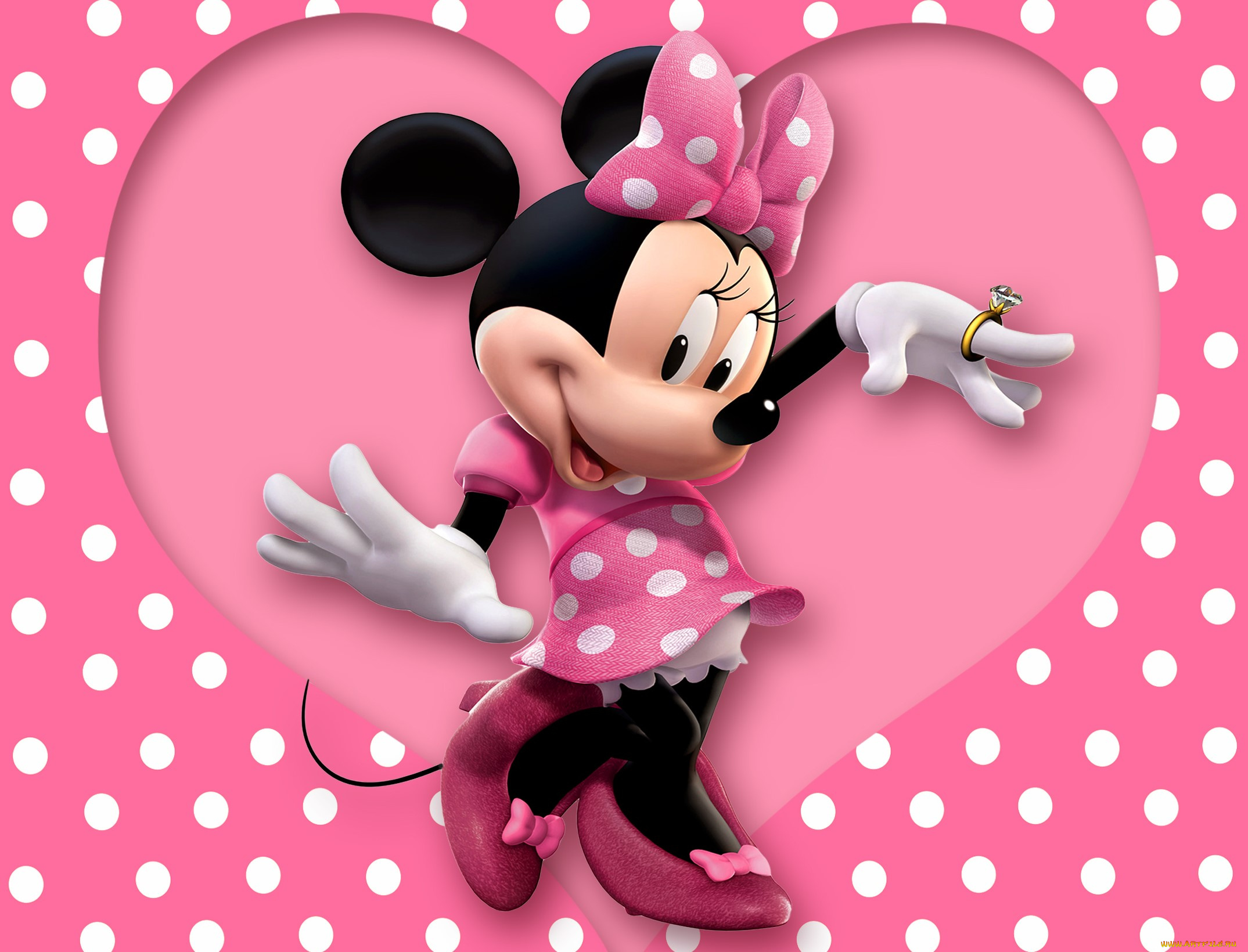 мультфильмы, disney, минни, мышь, платье, бант, каблуки, кольцо