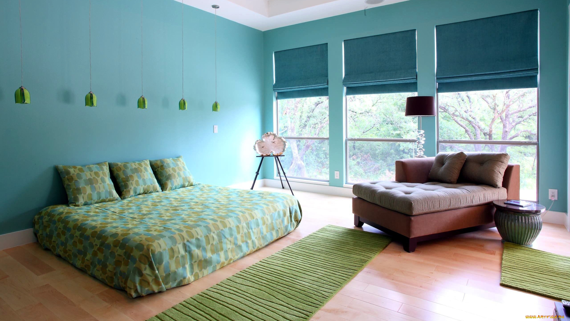 интерьер, спальня, кровать, тахта