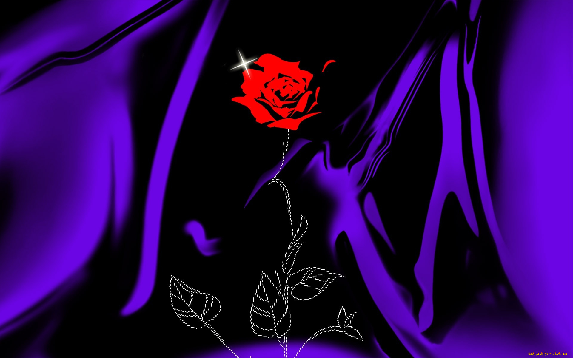 векторная, графика, цветы, , flowers, роза, ткань