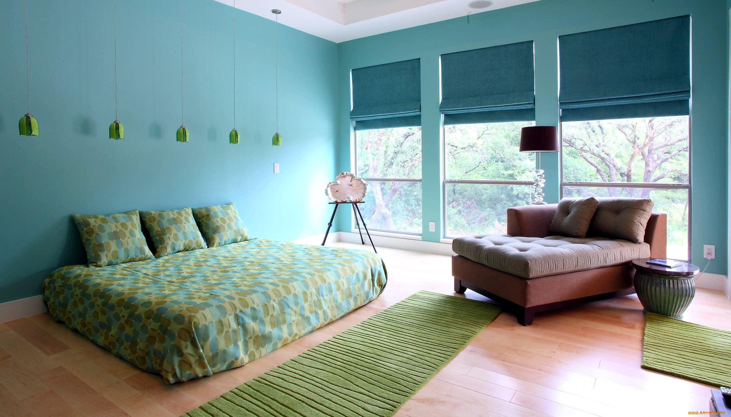 интерьер, спальня, кровать, тахта