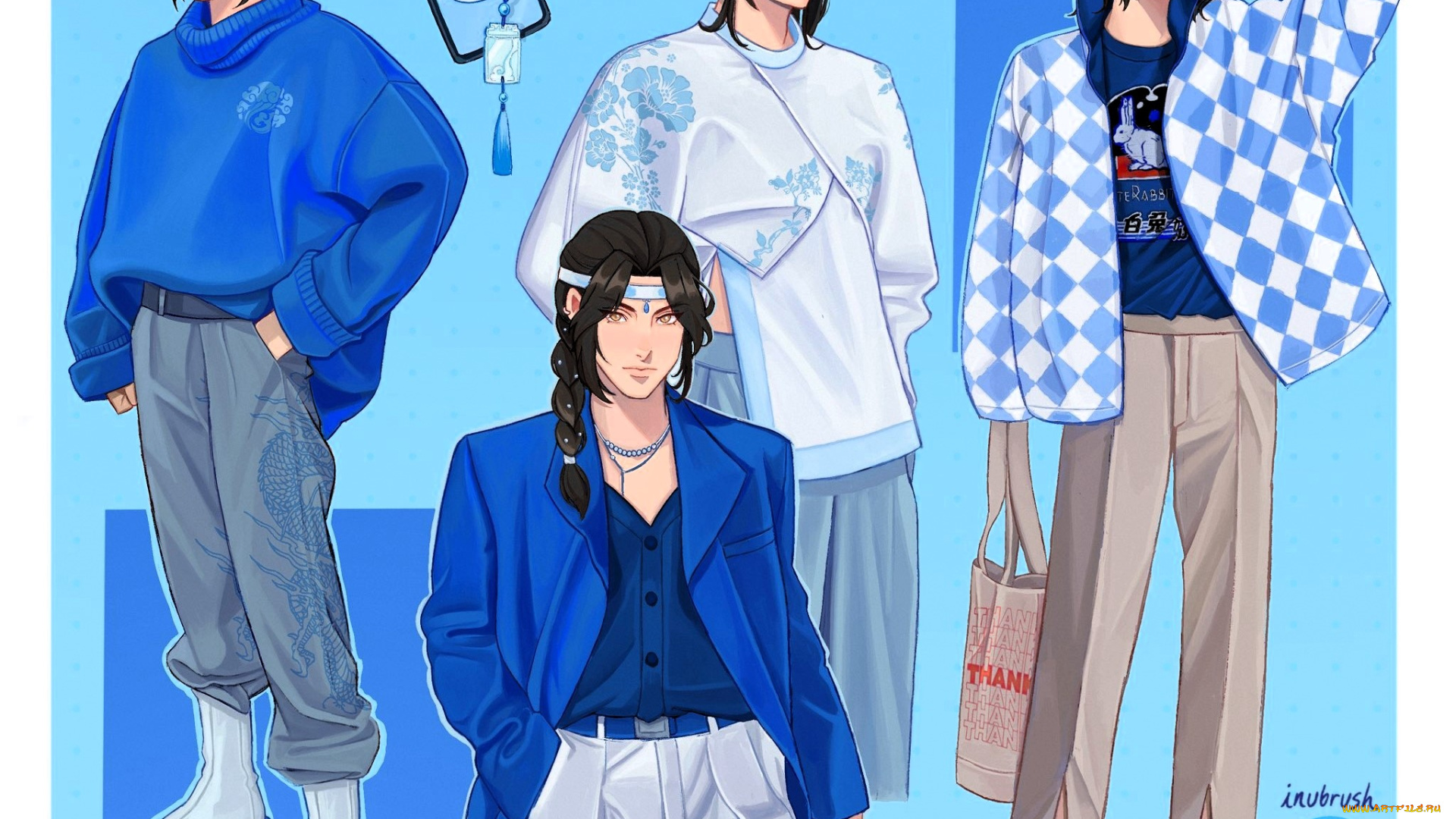 аниме, mo, dao, zu, shi, лань, ванцзи, образы