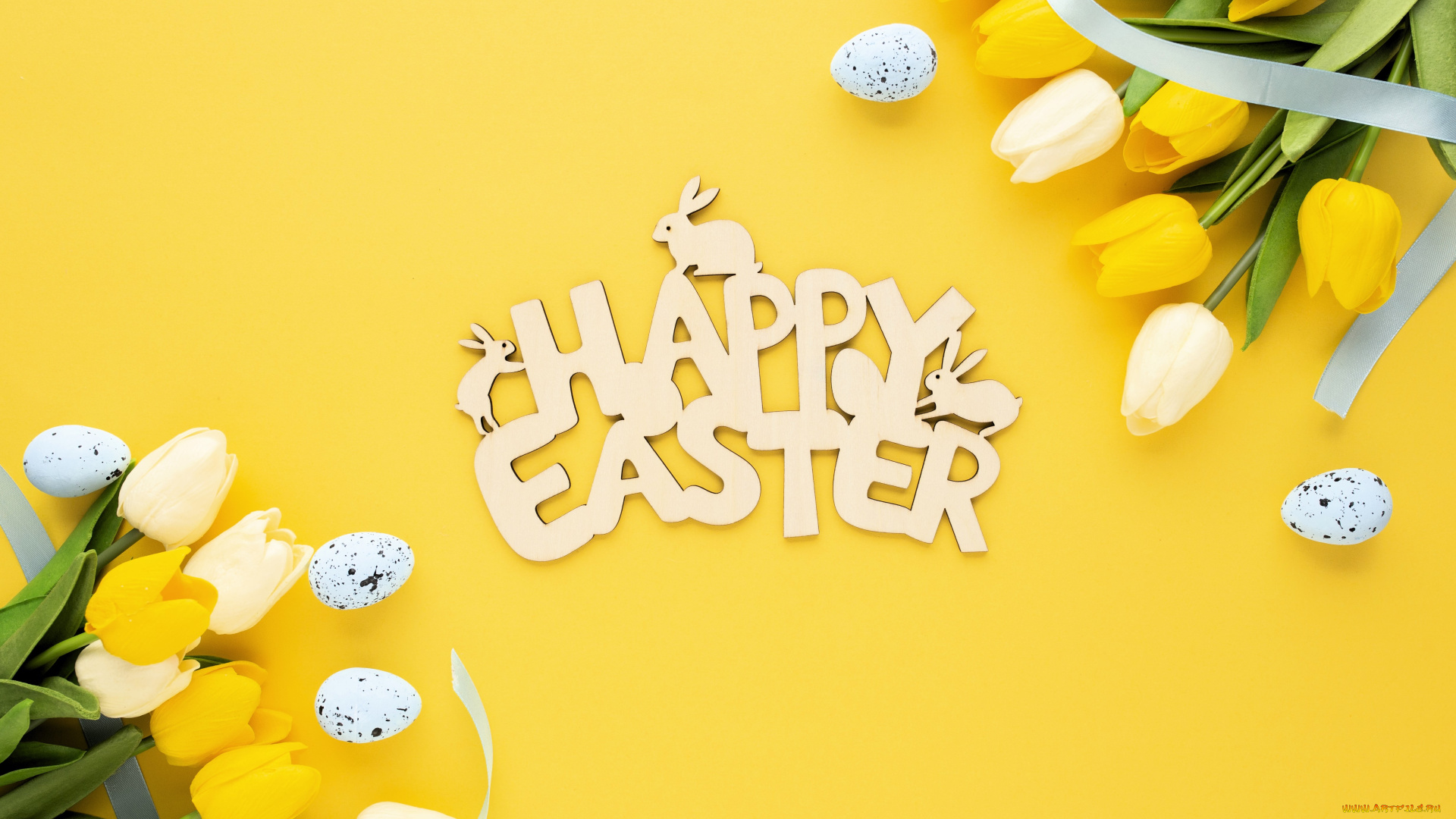 праздничные, пасха, поздравление, тюльпаны, яйца