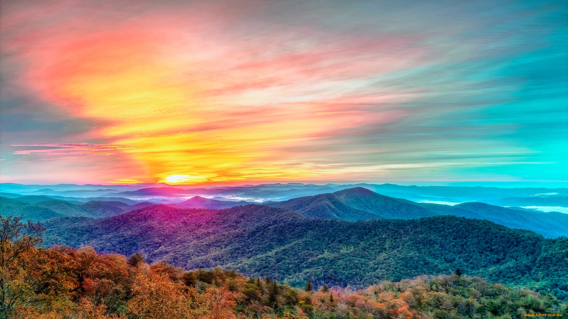 природа, восходы, закаты, пейзаж