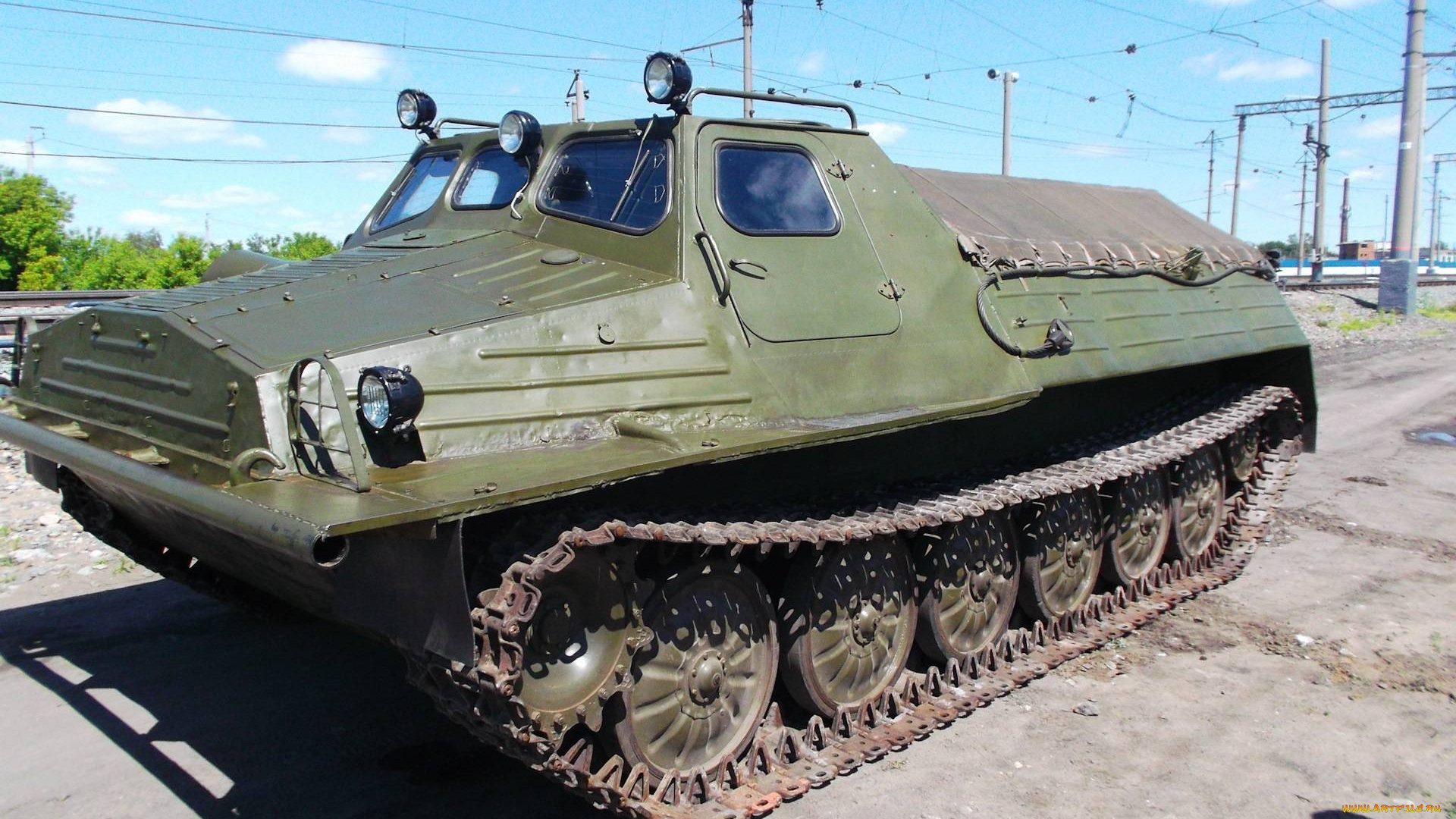 техника, вездеходы, гусеничный, транспортeр, снегоболотоход, модернизированный, газ71