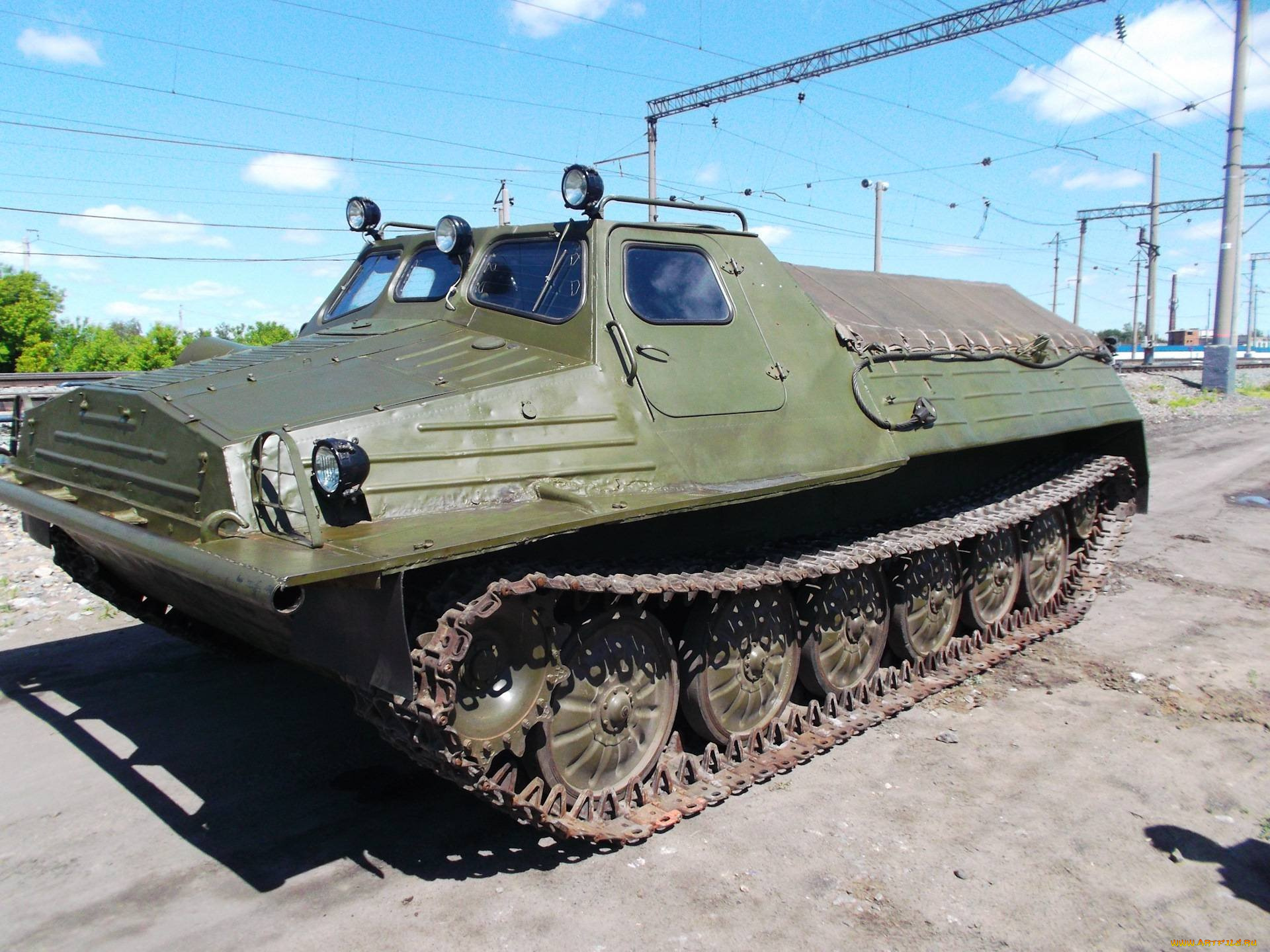 техника, вездеходы, гусеничный, транспортeр, снегоболотоход, модернизированный, газ71
