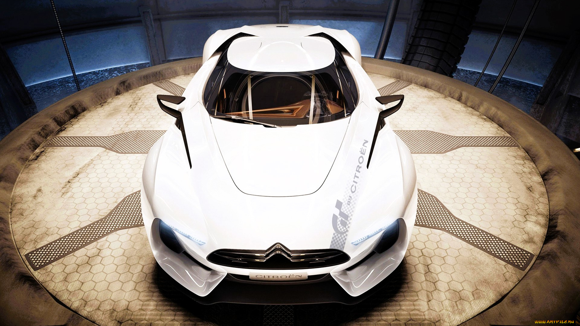 citroen, gt, автомобили, citroen, ds, белый, круг, окна