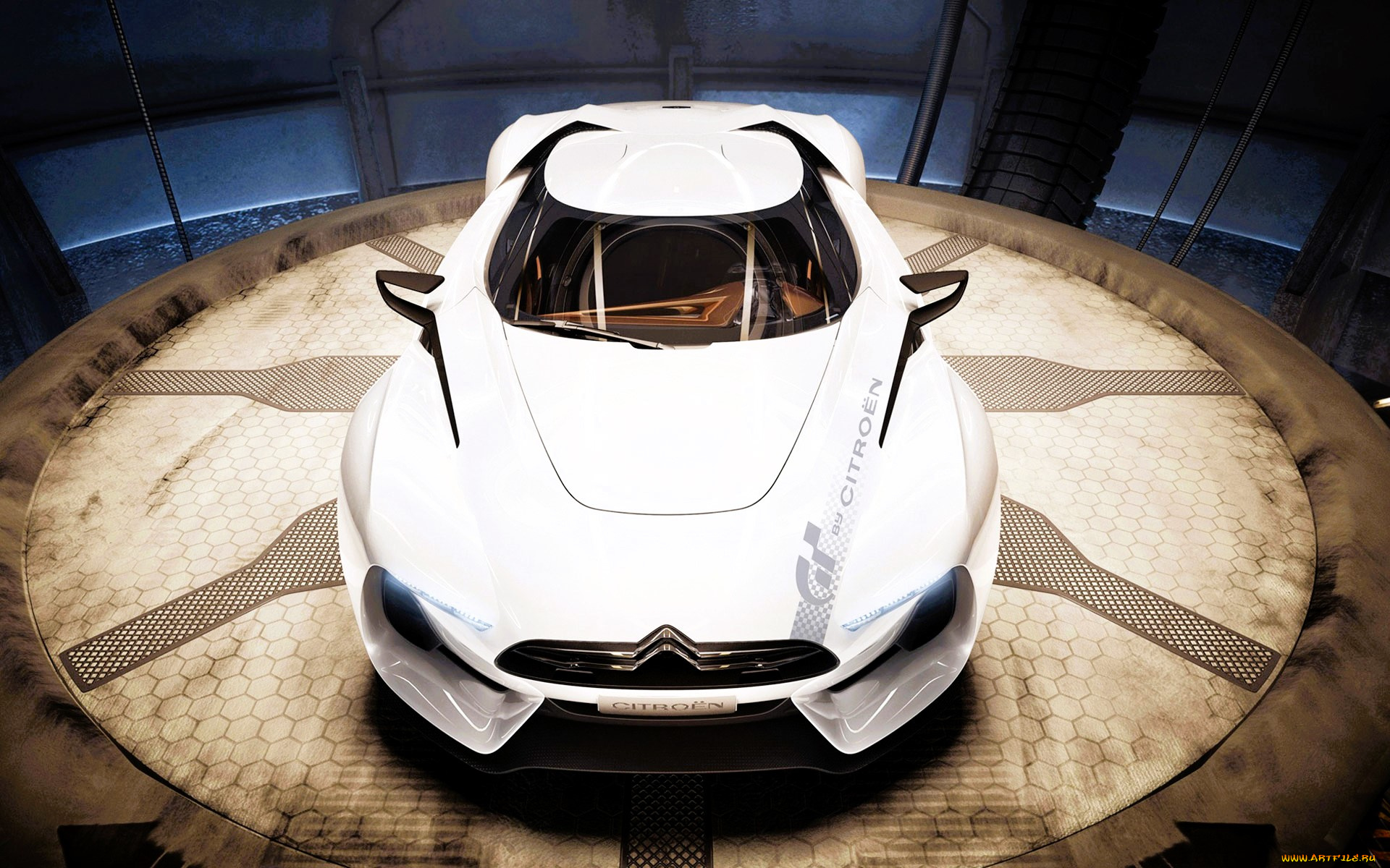 citroen, gt, автомобили, citroen, ds, белый, круг, окна