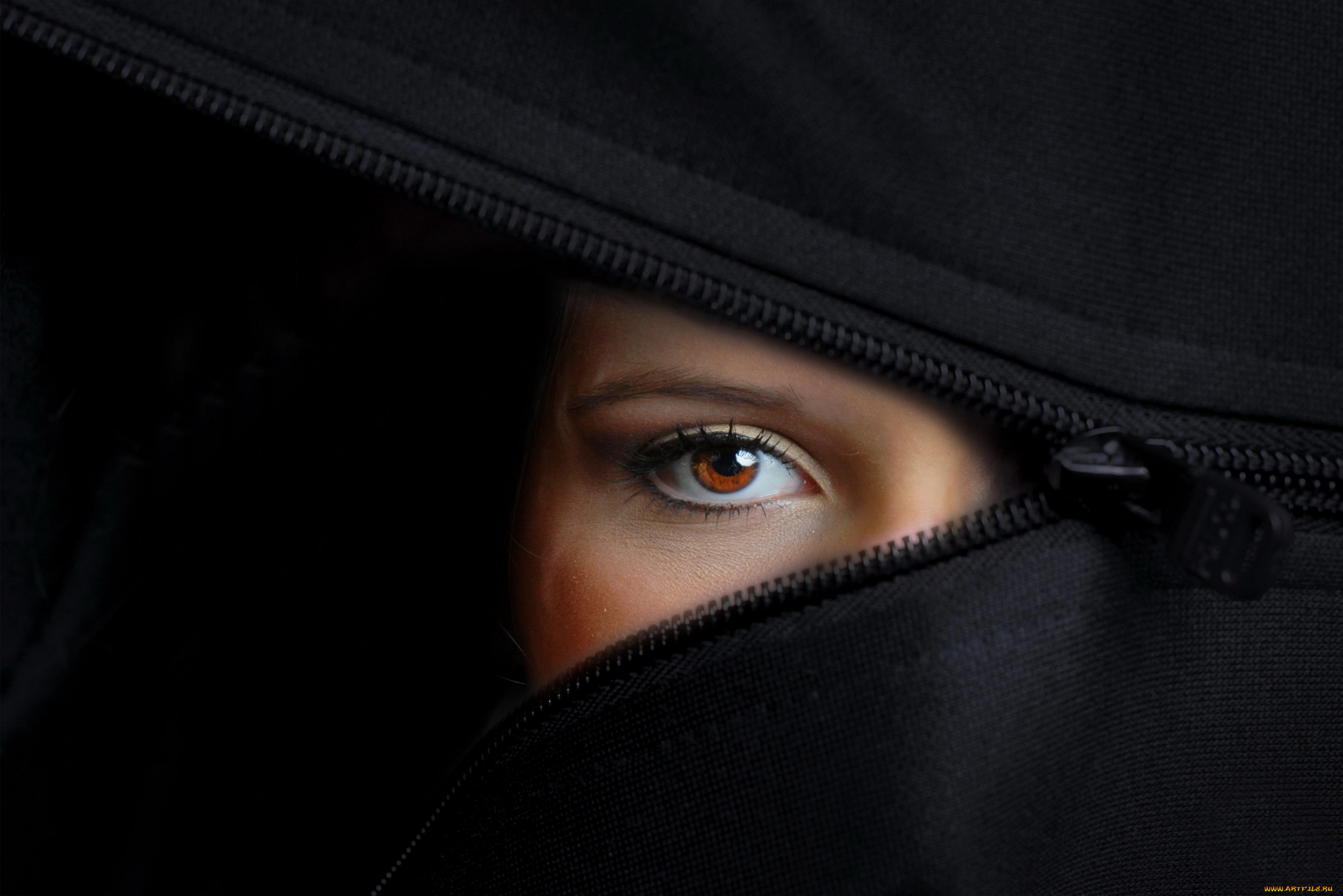 разное, глаза, женский, глаз, карий