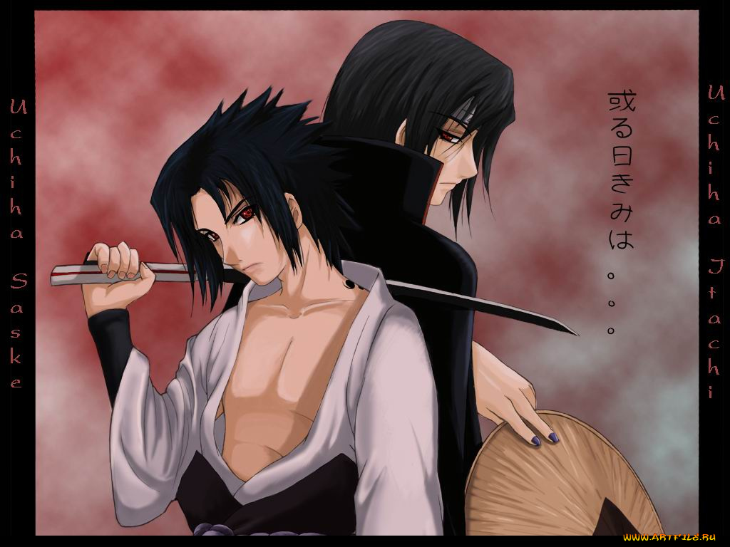 naruto, sasuke, itachi, аниме
