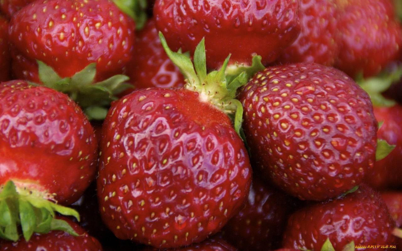 еда, клубника, земляника