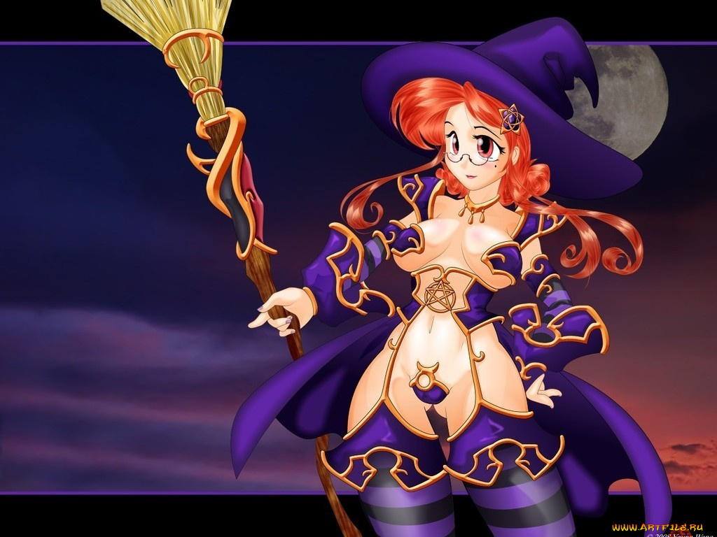 аниме, halloween, magic