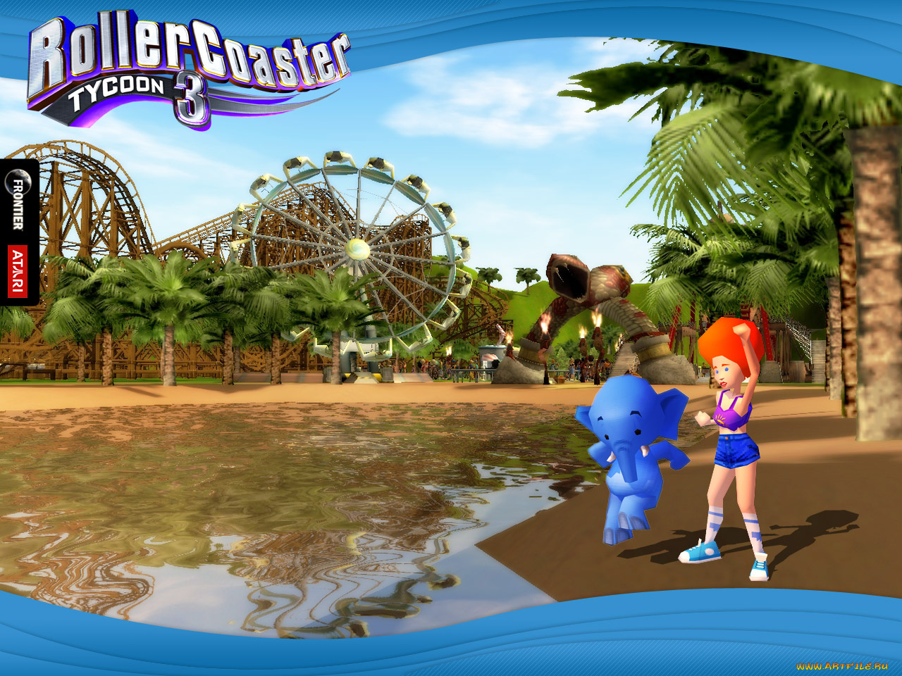 видео, игры, rollercoaster, tycoon