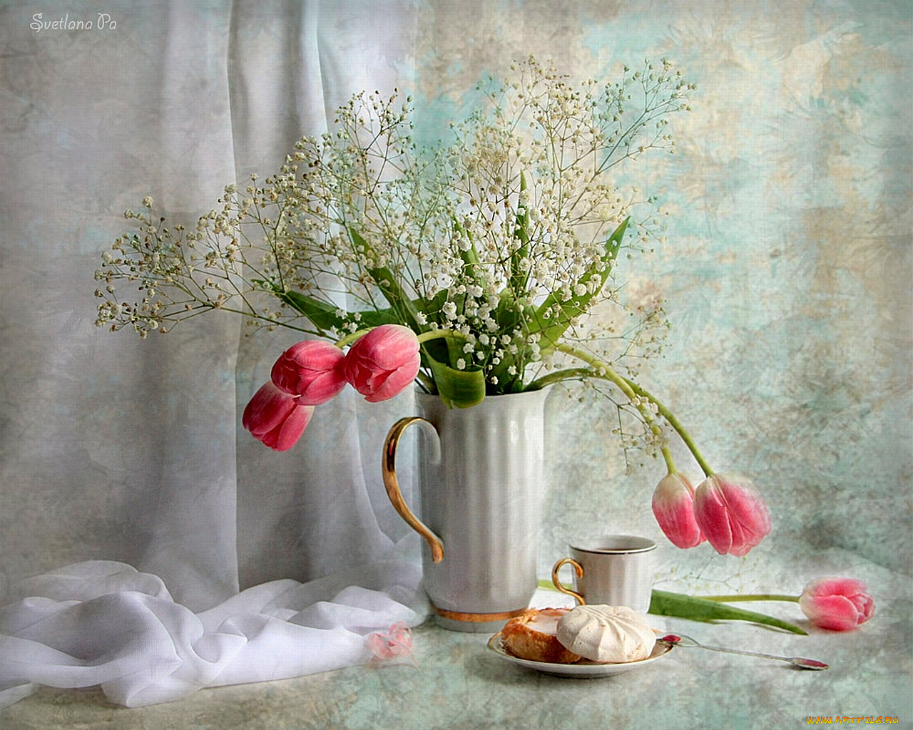 еда, натюрморт, зефир, чашка, ваза