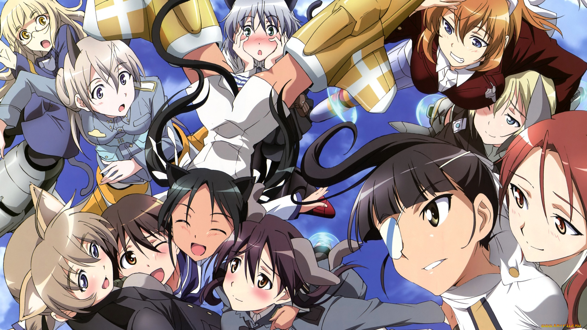 аниме, strike, witches