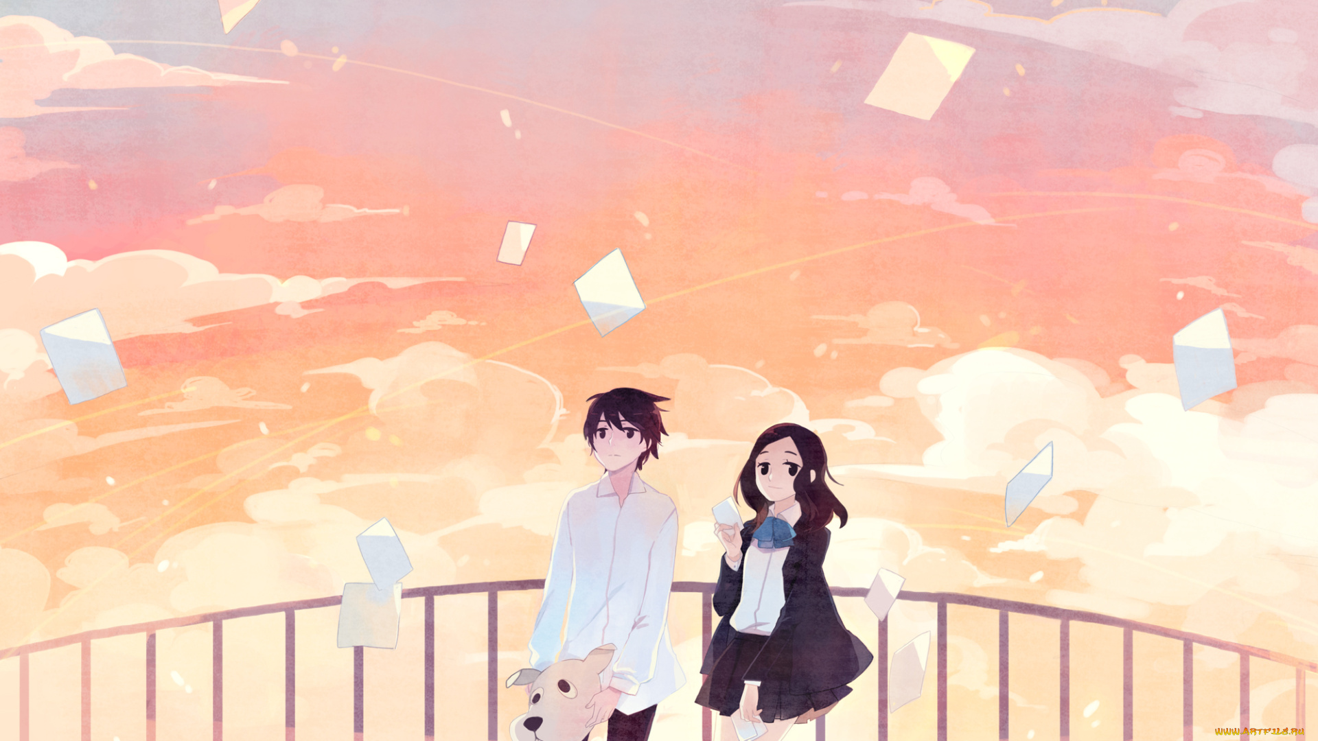 аниме, *unknown, другое, девушка, парень