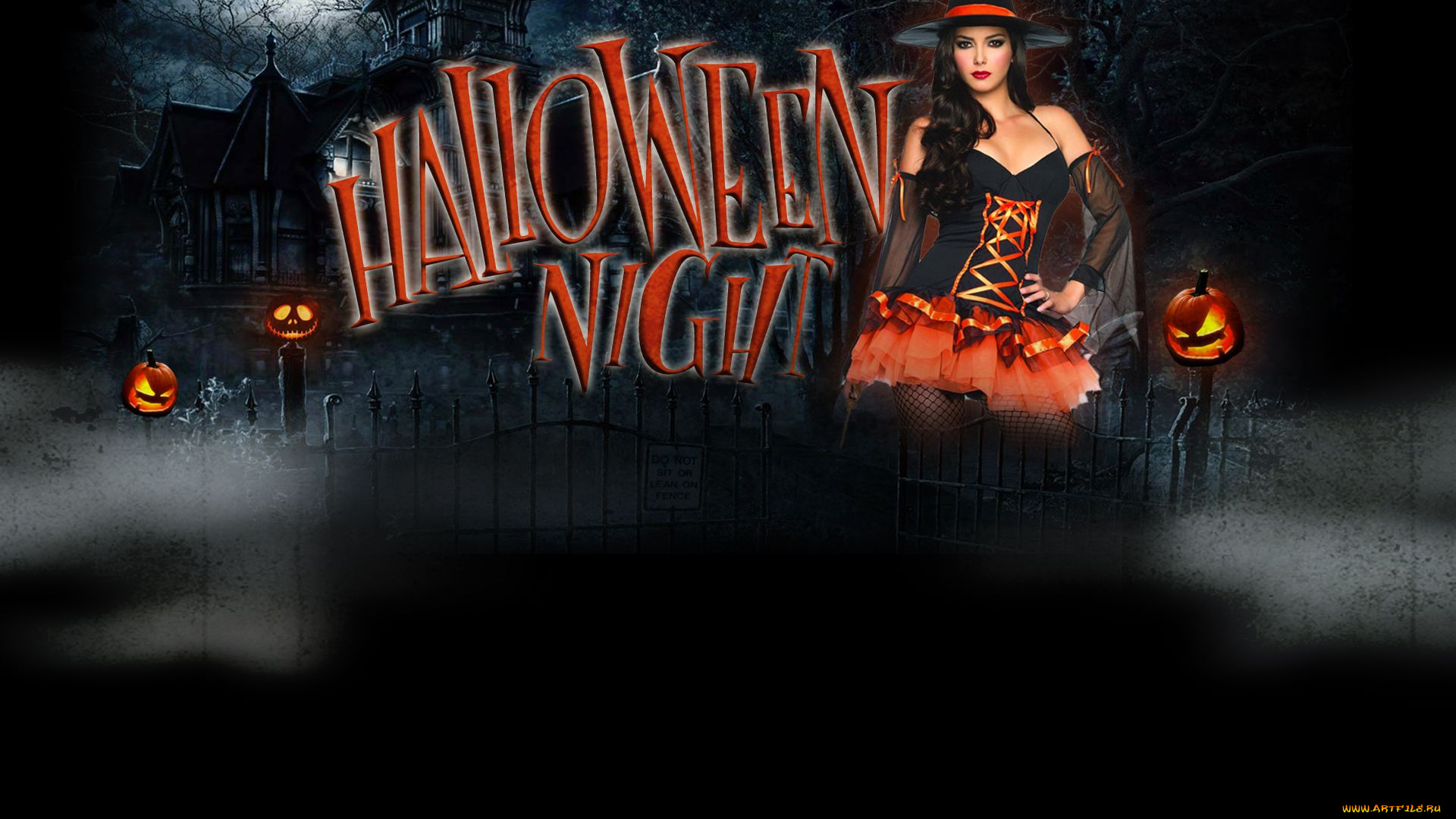 праздничные, хэллоуин, девушка, halloween, тыквы