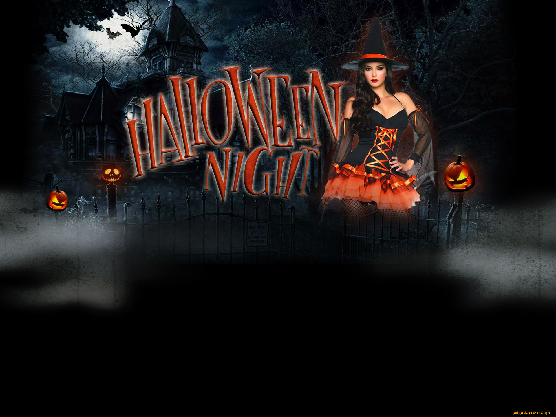 праздничные, хэллоуин, девушка, halloween, тыквы