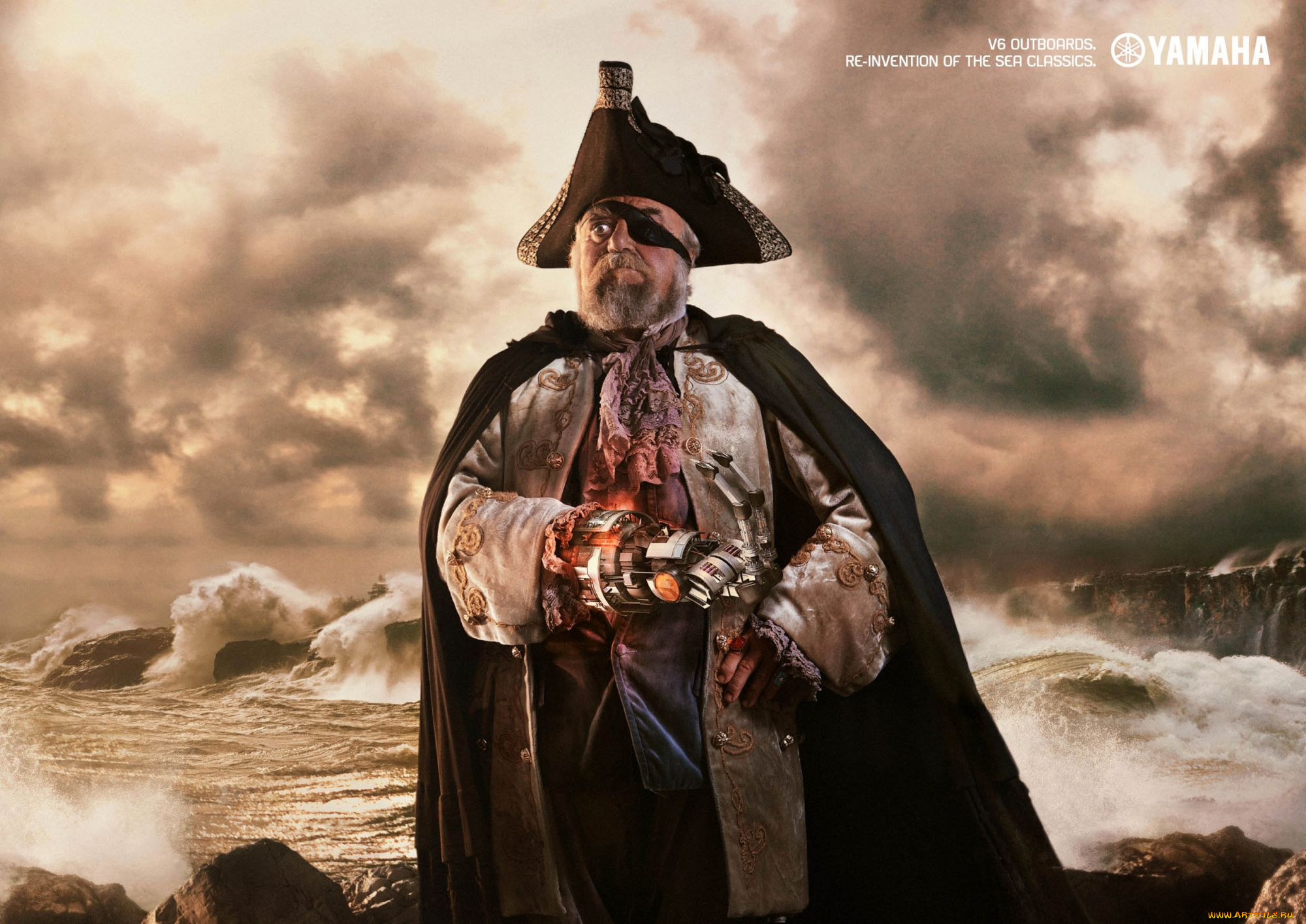 бренды, yamaha, киборг, пират