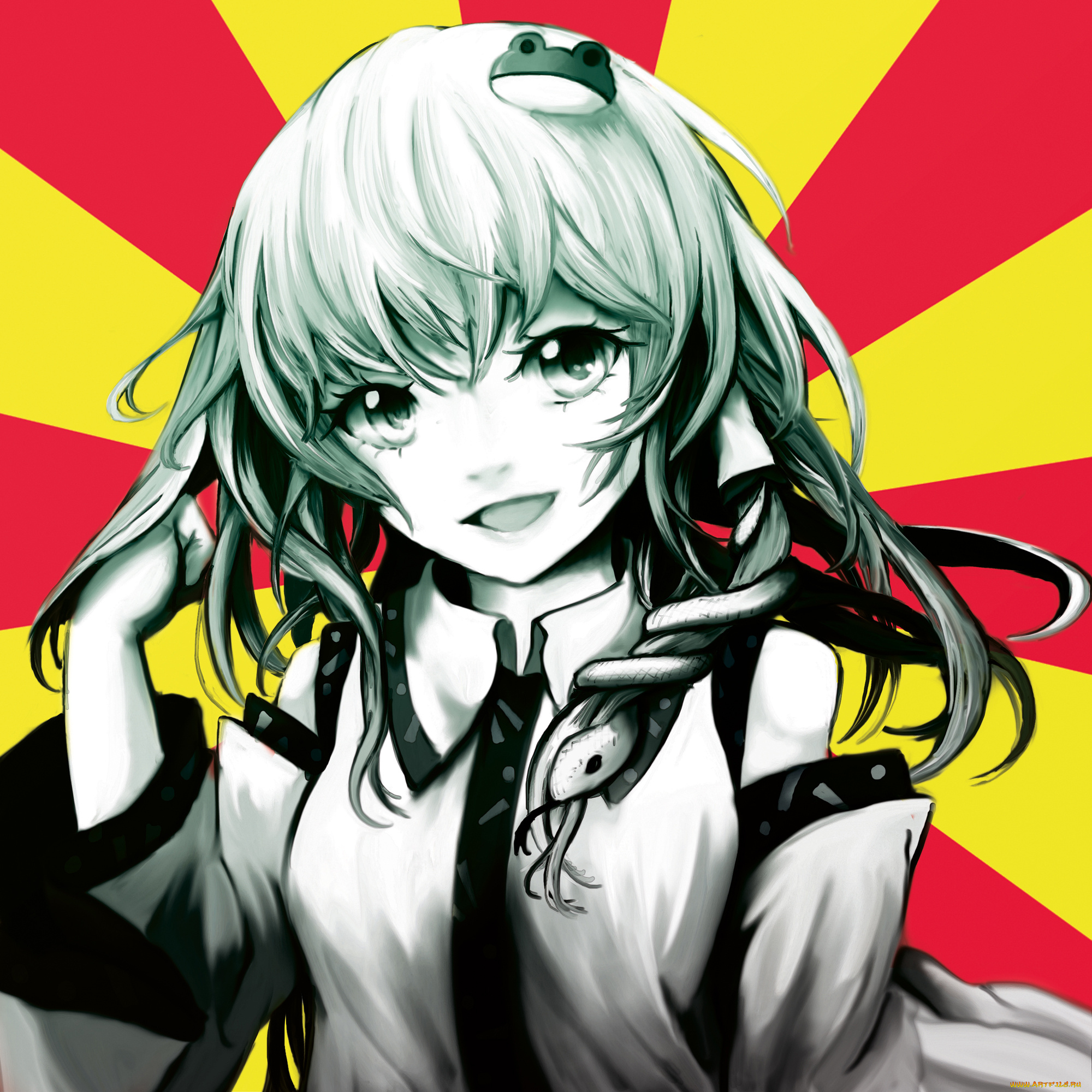 kochiya, sanae, аниме, touhou