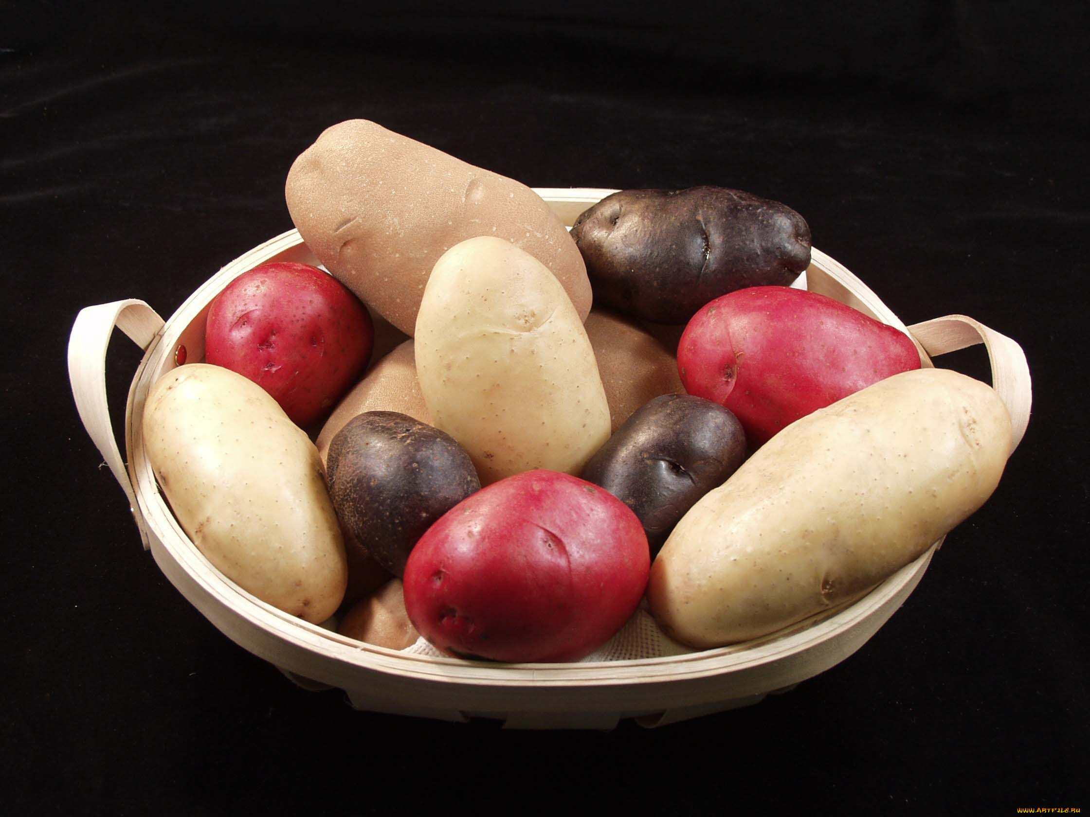 еда, картофель, разноцветный