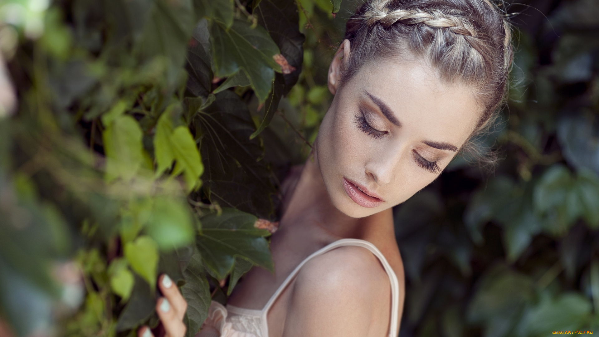 -Unsort, Лица, Портреты, девушки, unsort, лица, портреты, лицо, косички, красота, элегантность