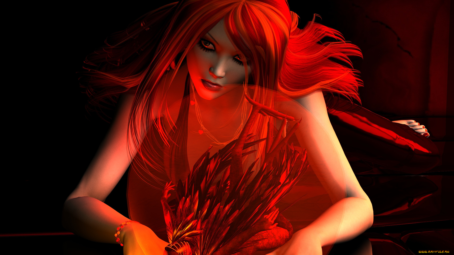 3д, графика, fantasy, фантазия, девушка, ангел