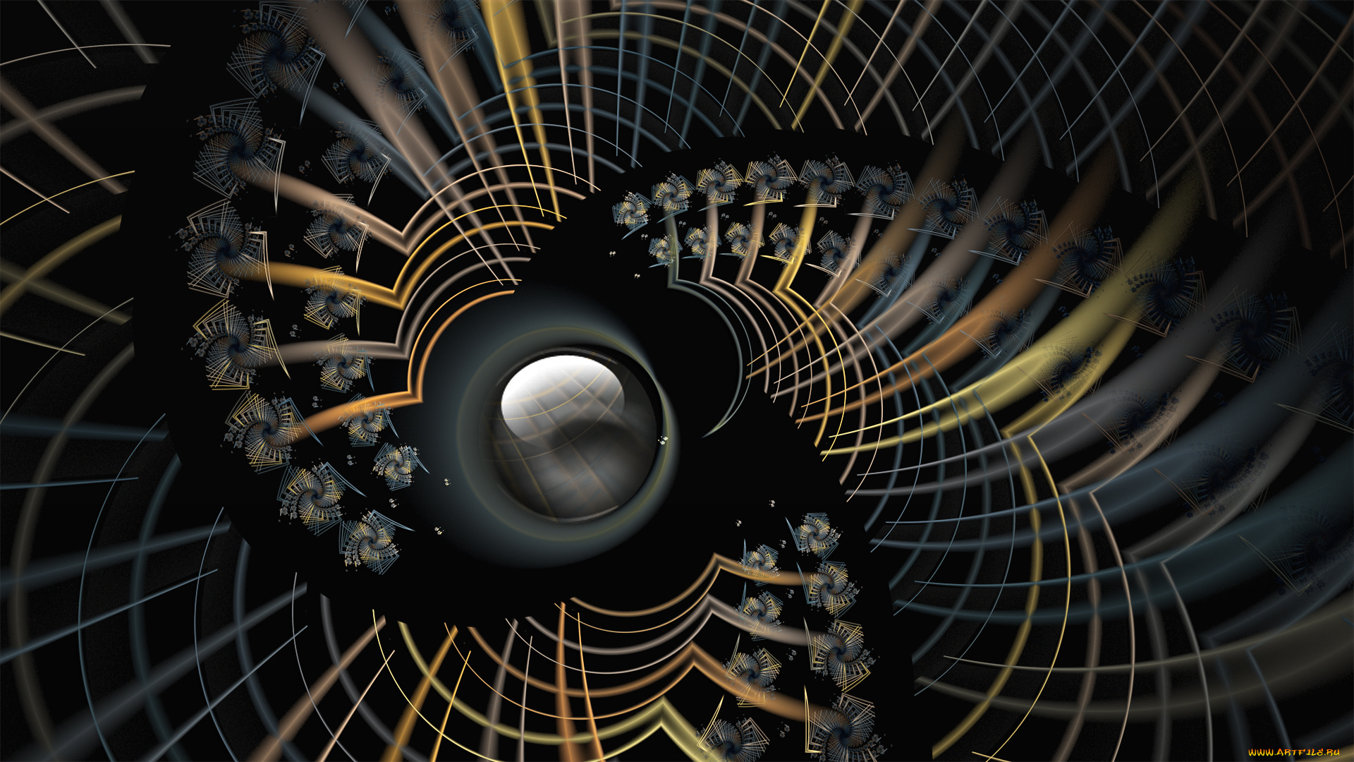 3д, графика, fractal, фракталы, узор, фон, цвет