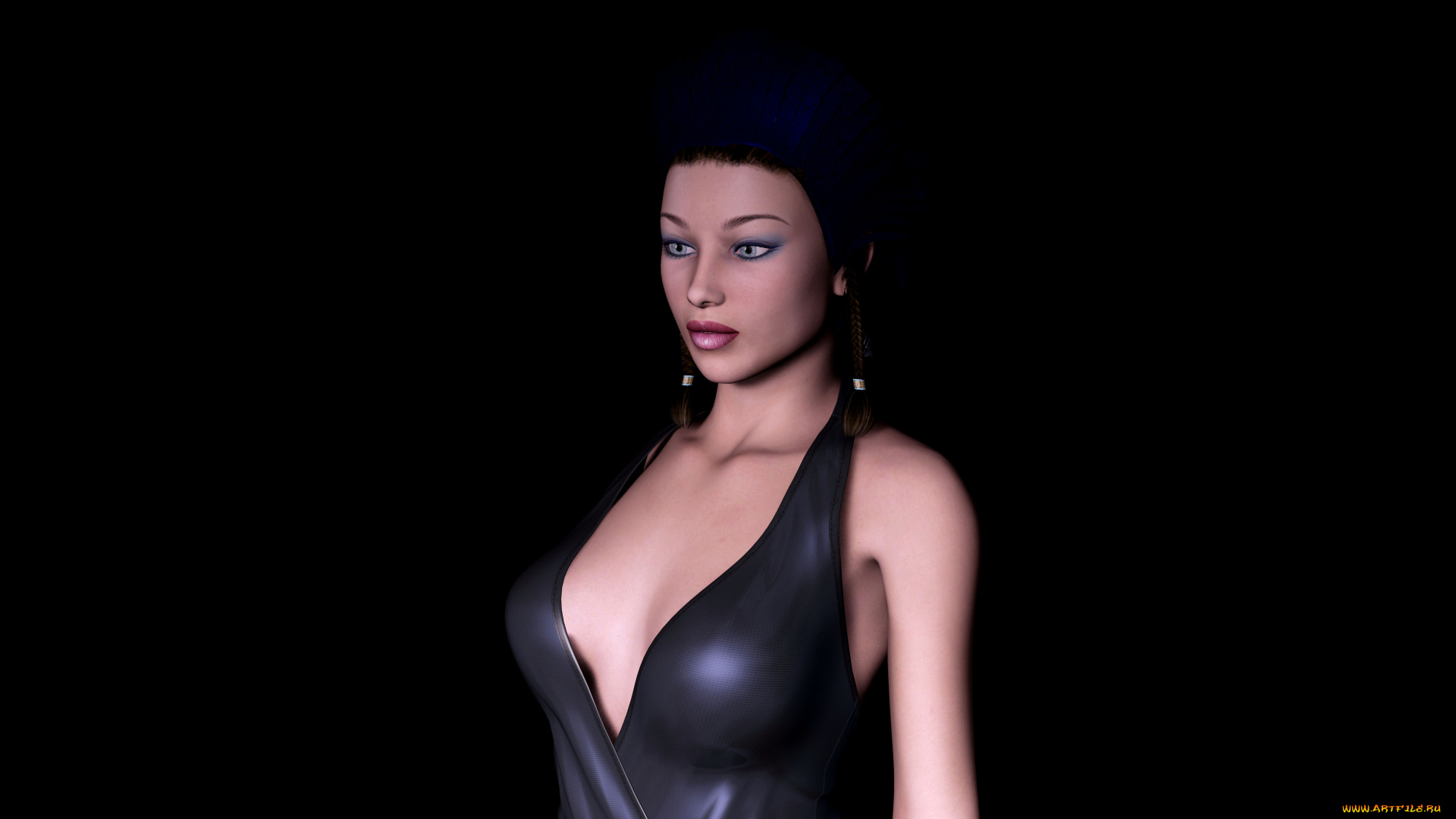 3д, графика, people, люди, девушка, фон