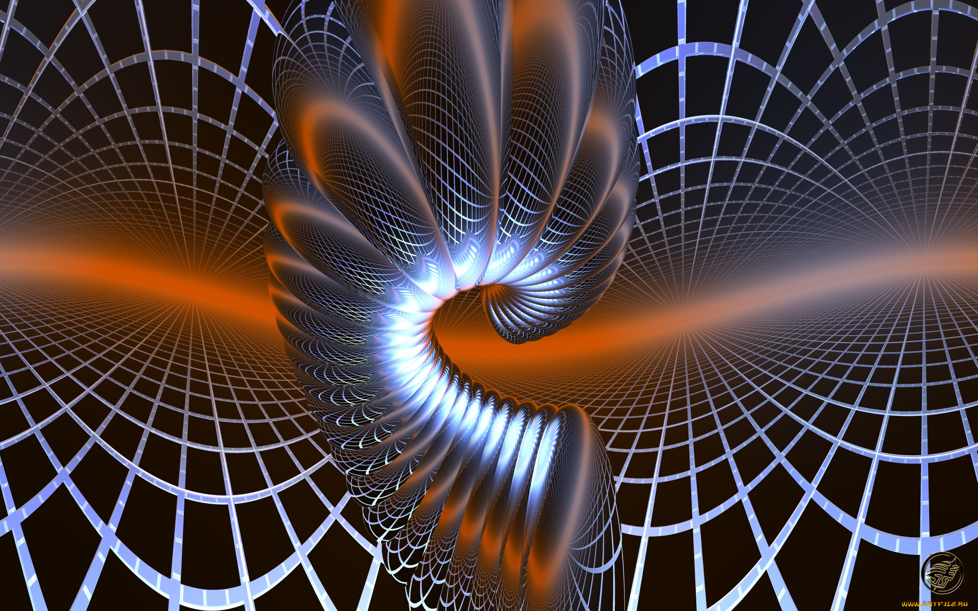 3д, графика, fractal, фракталы, фон, цвет, узор