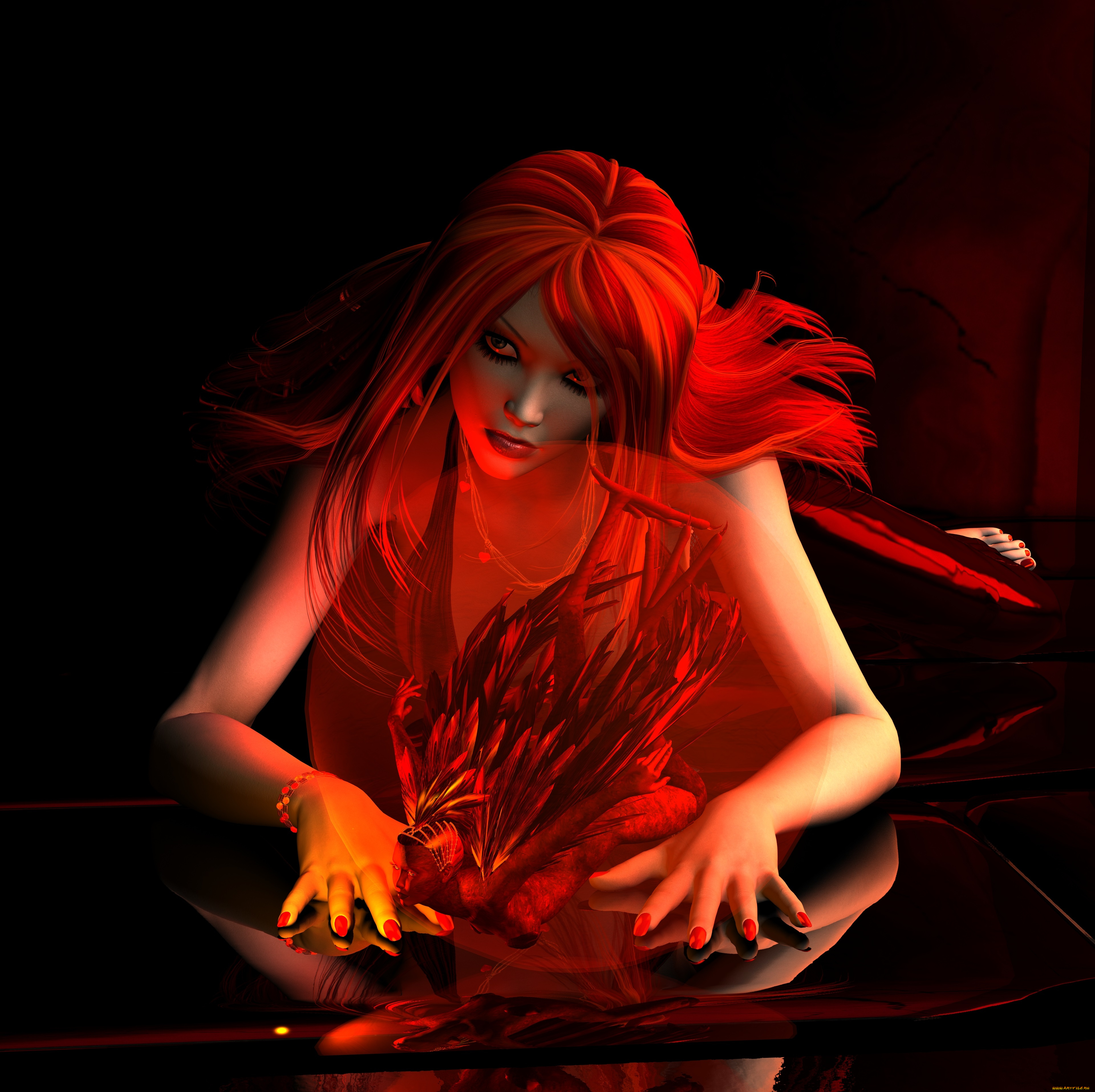 3д, графика, fantasy, фантазия, девушка, ангел