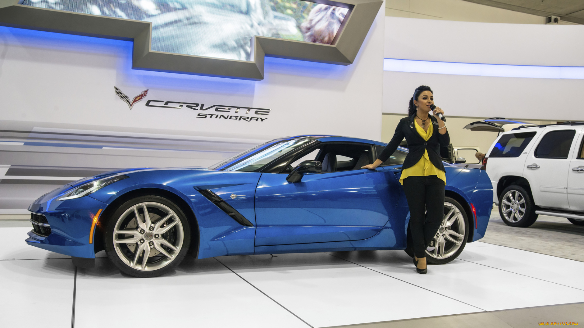 2014, corvette, stingray, автомобили, авто, с, девушками, презентация, авто, выставка