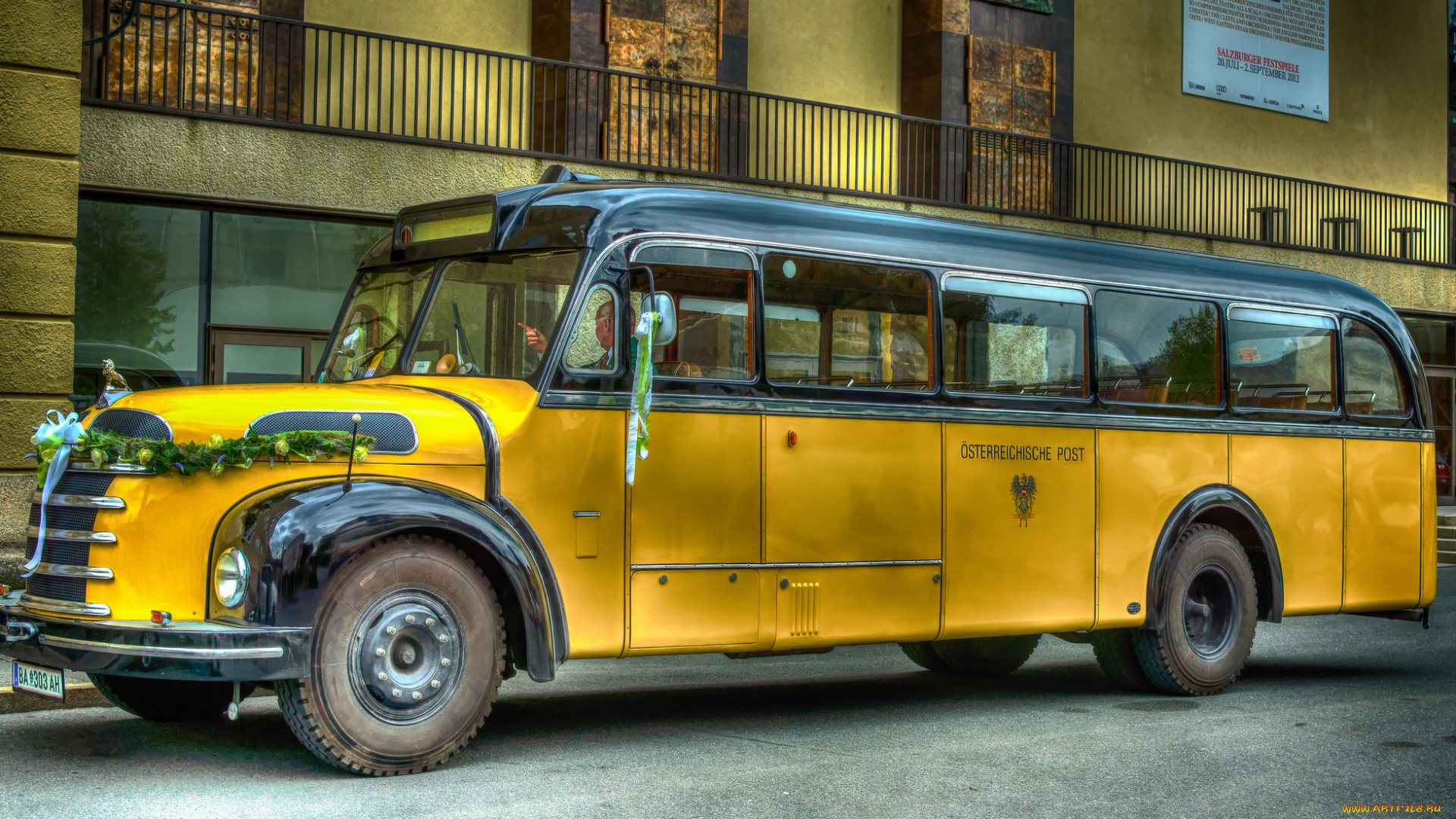 автомобили, автобусы, пассажирский, ретро, автобус