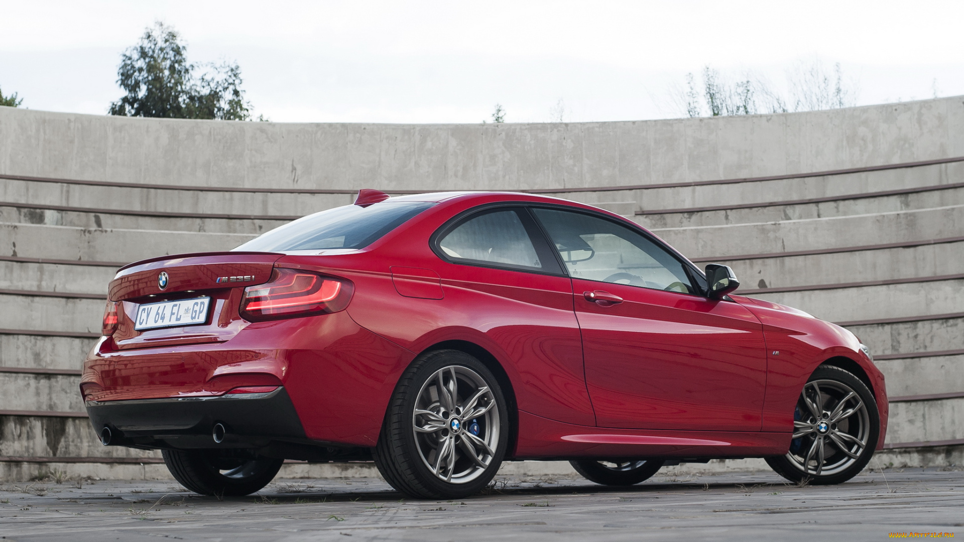 автомобили, bmw, coupе, f22, za-spec, 2014, красный, m235i