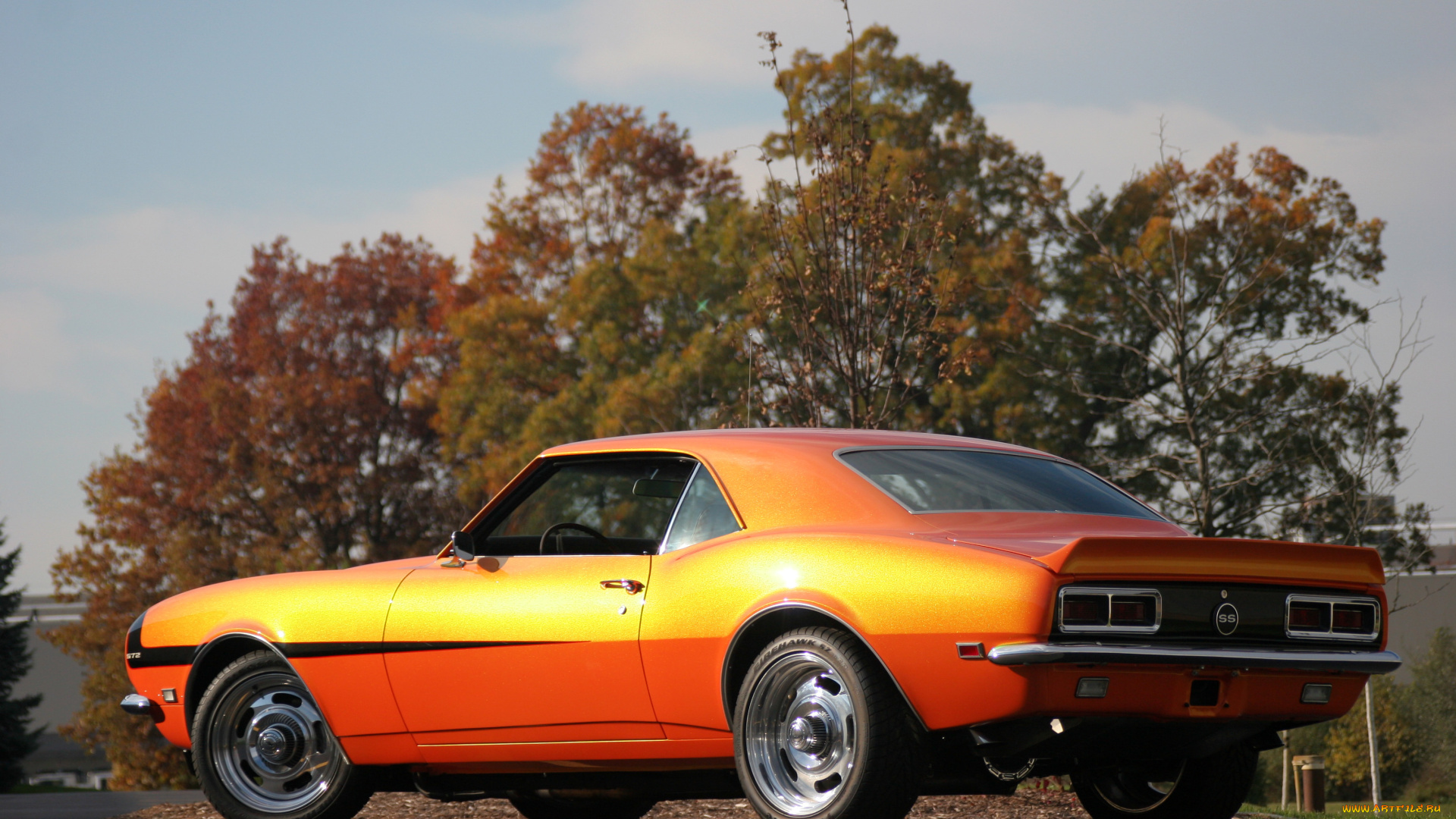 автомобили, camaro, orange