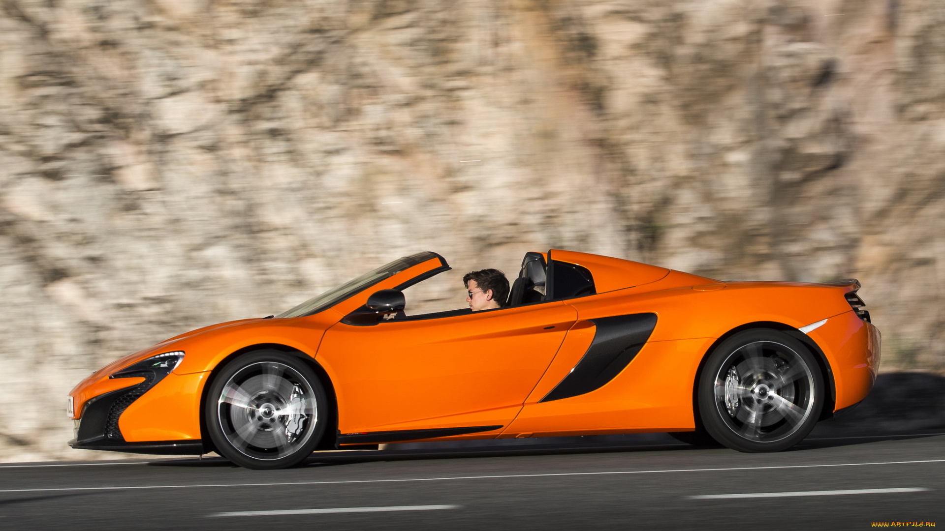 автомобили, mclaren, 650s, spyder, 2014, оранжевая