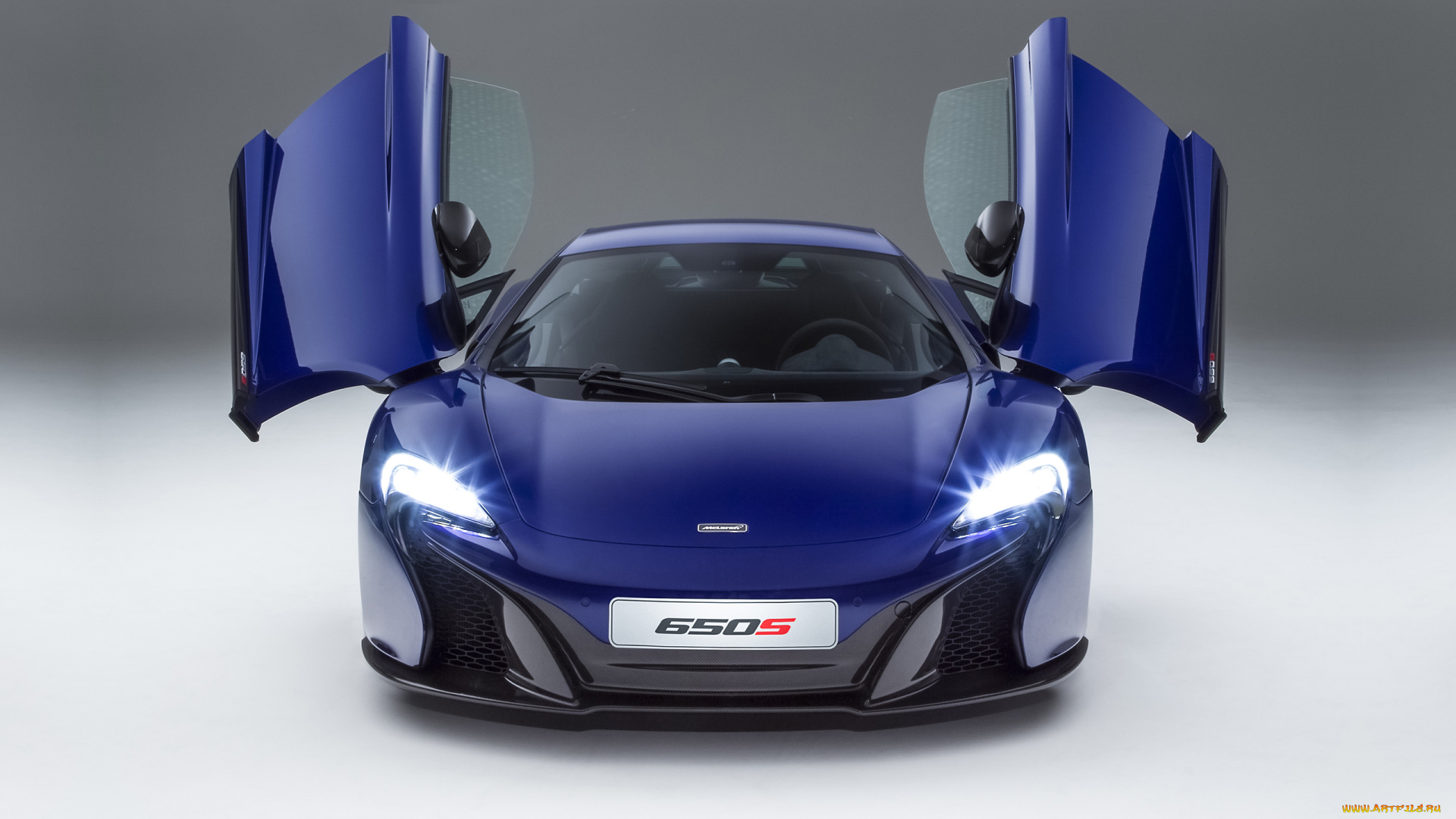автомобили, mclaren, v6, 650s, 2015, синий