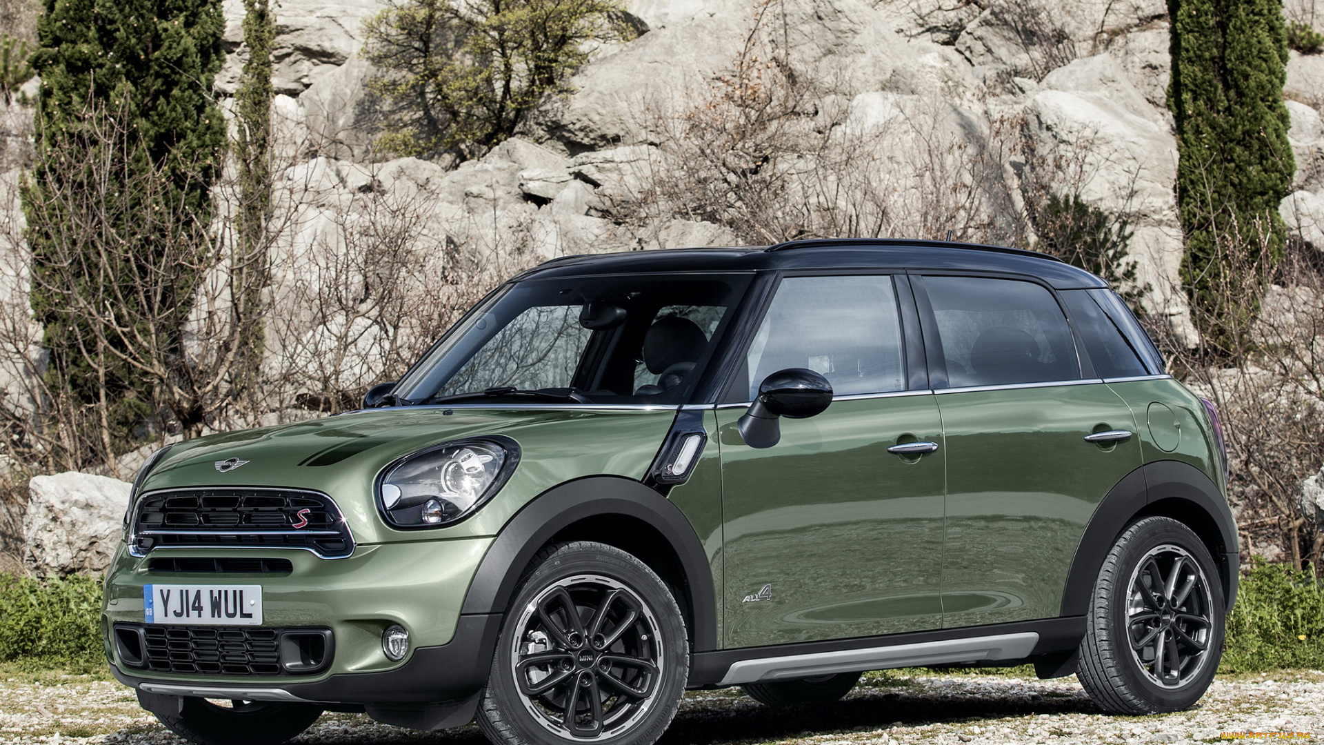 автомобили, mini, cooper, sd, countryman, all4, r60, 2014, зеленый