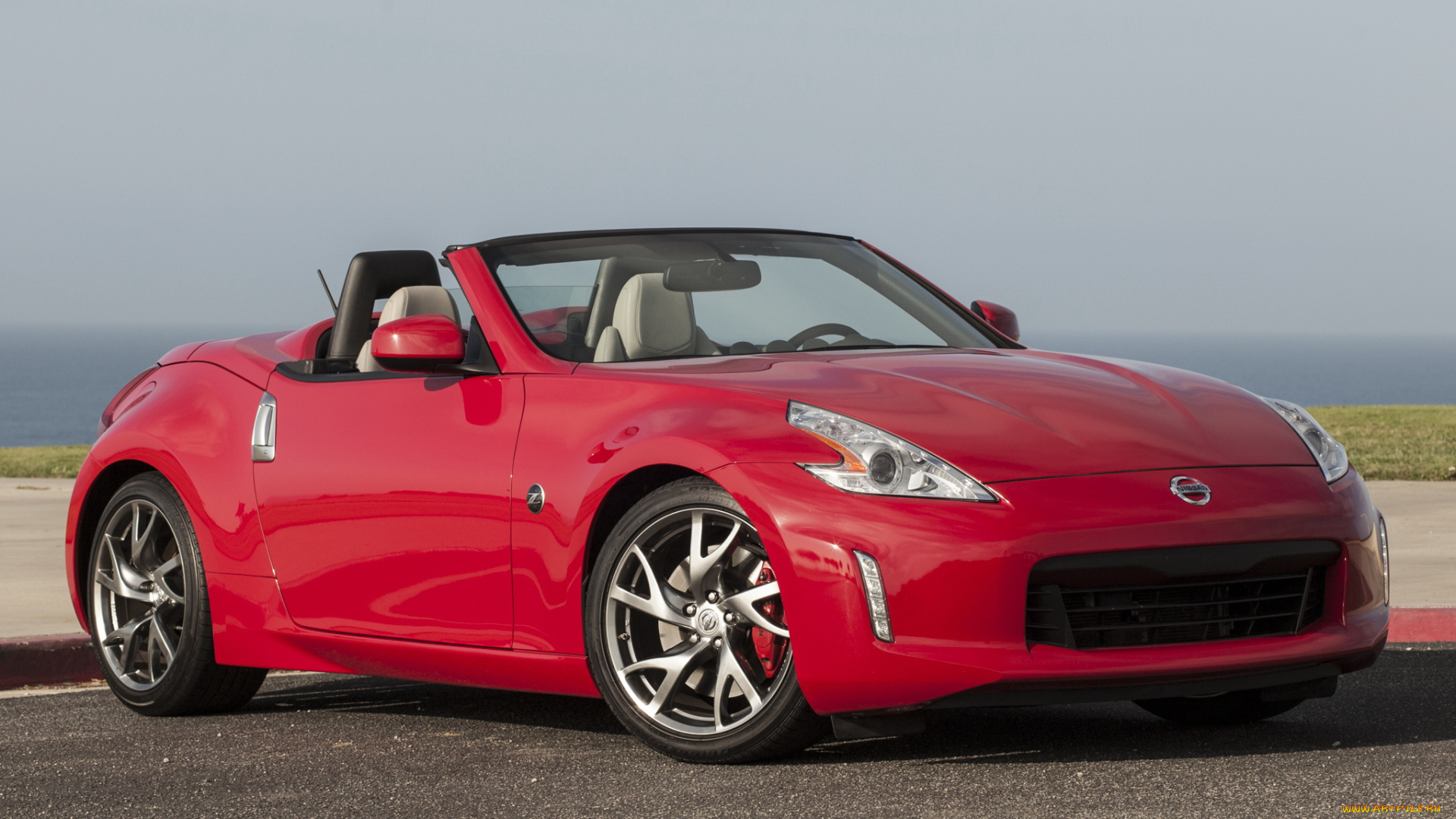 автомобили, nissan, datsun, 2013, 370z, roadster, us-spec, красный