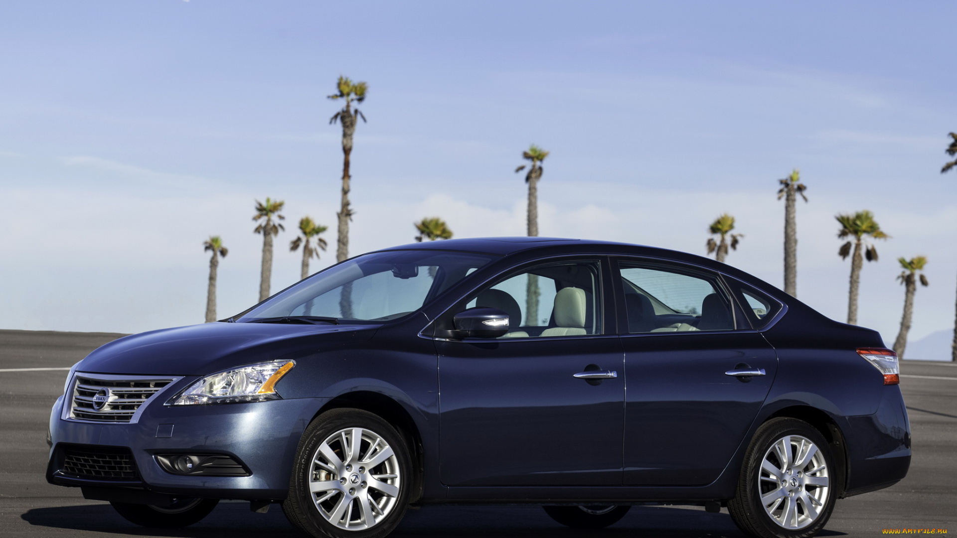 автомобили, nissan, datsun, sentra, sl, b17, 2012, синий