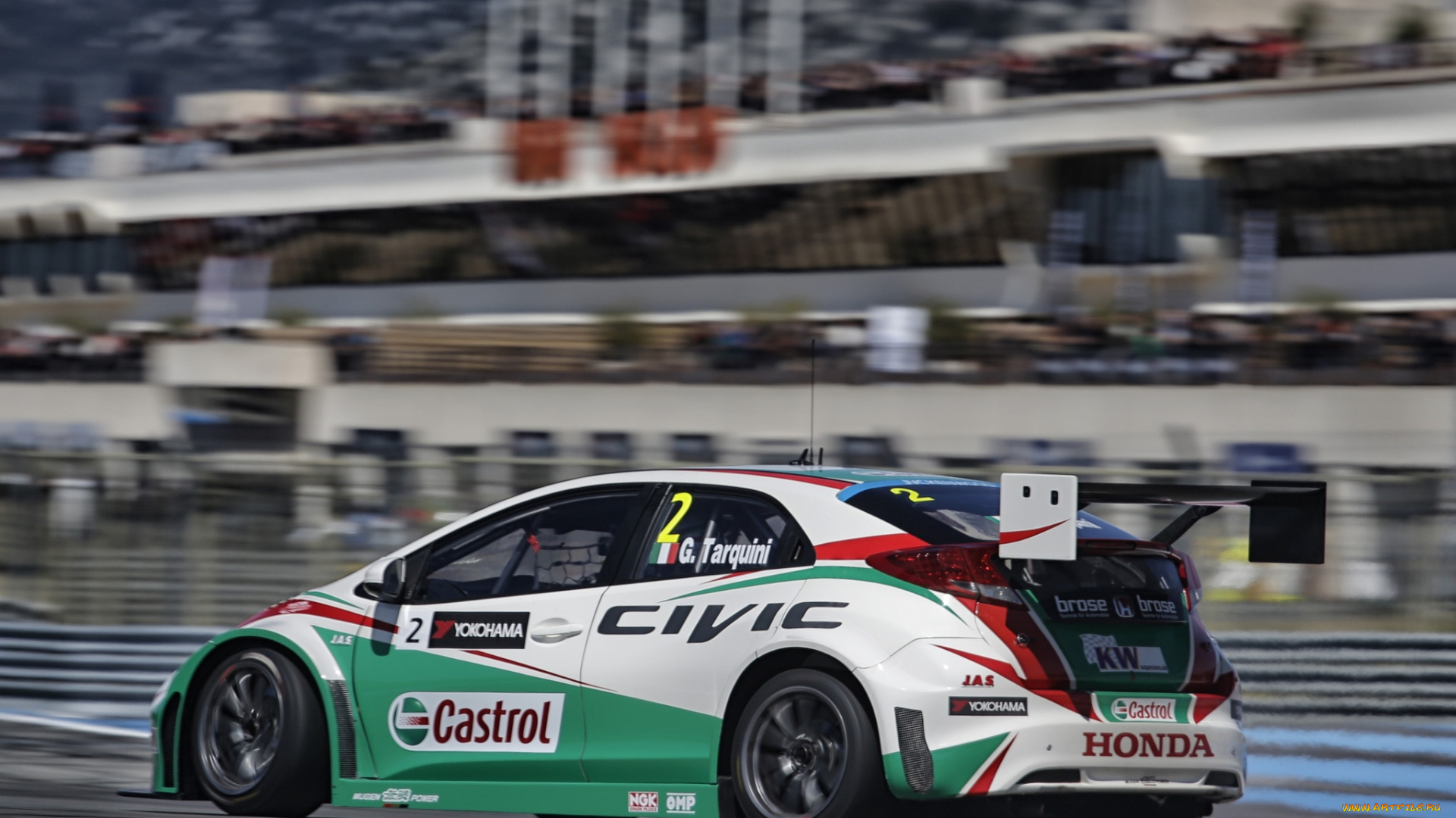спорт, автоспорт, honda, civic, wtcc, 2014, гонка, скорость