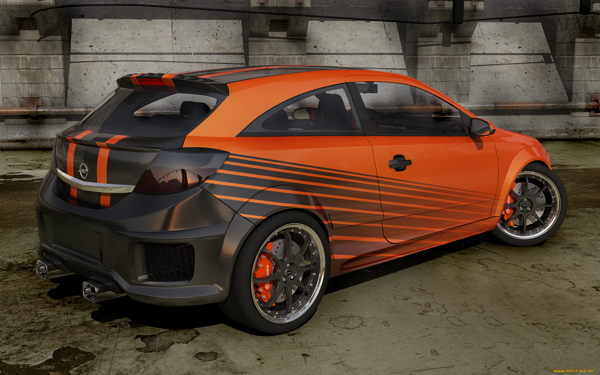 автомобили, 3д, opel, astra