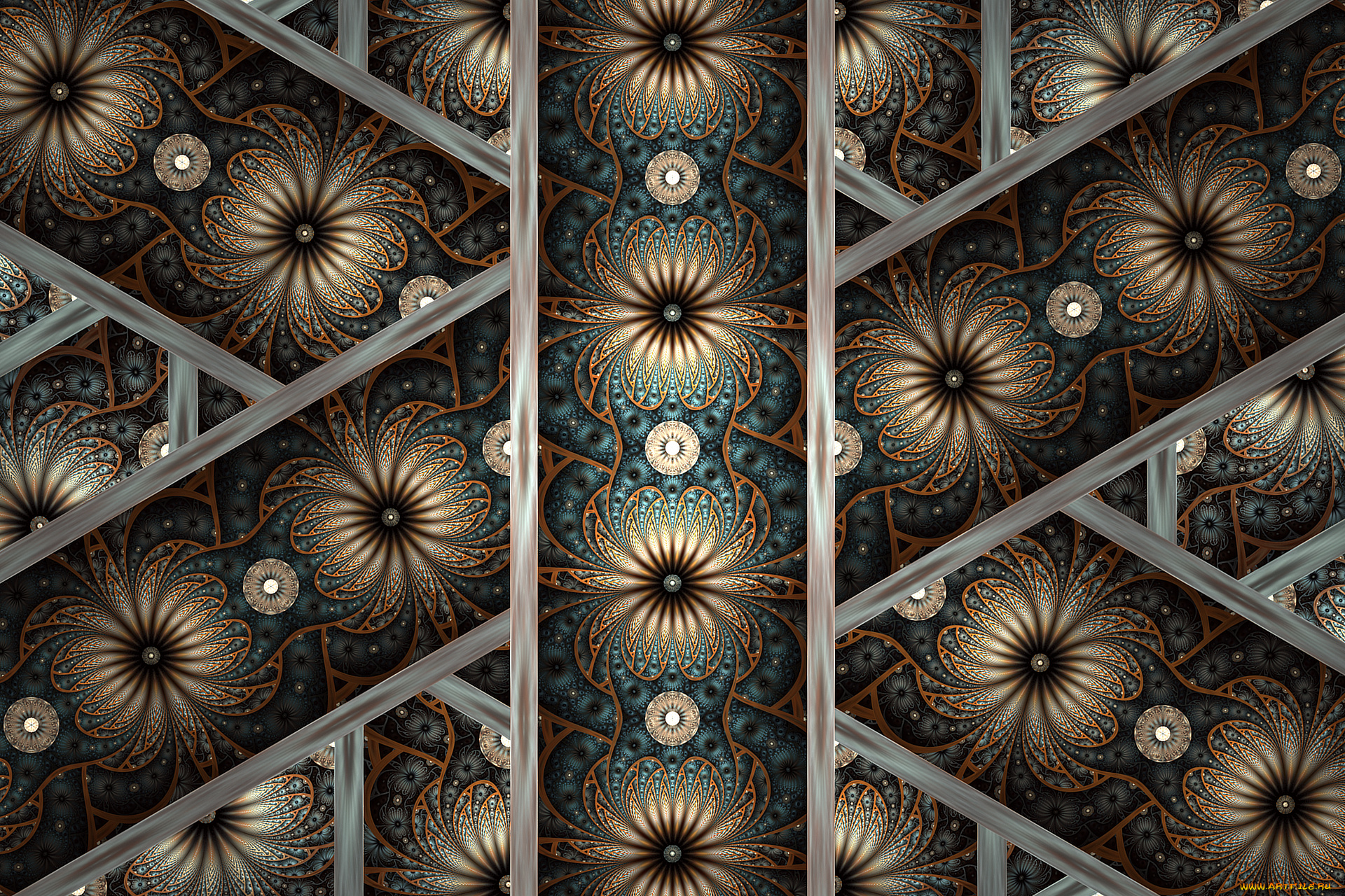 3д, графика, fractal, , фракталы, узор, цвета, фон