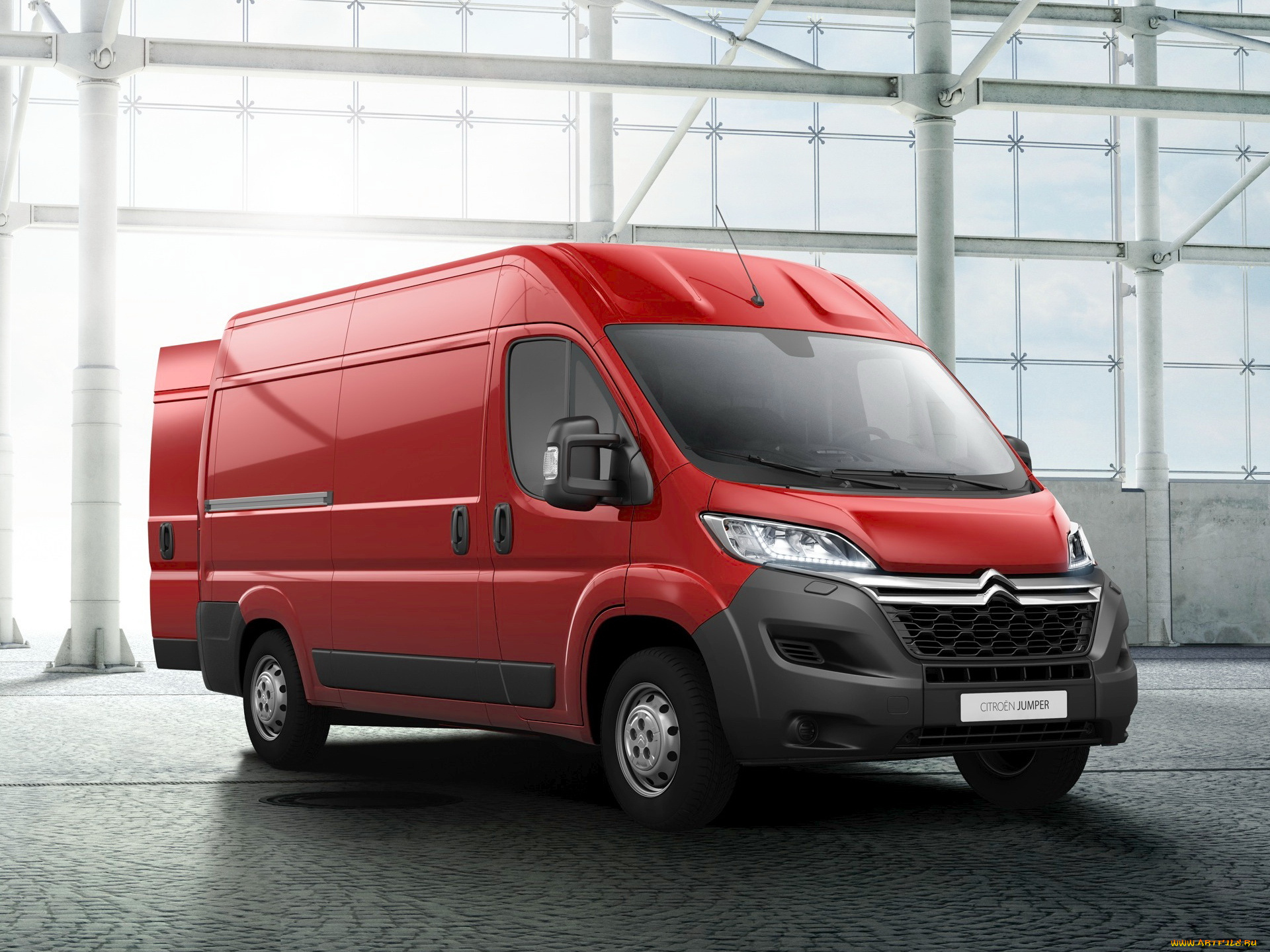 автомобили, citroen, citroеn, jumper, van, 2014, красный