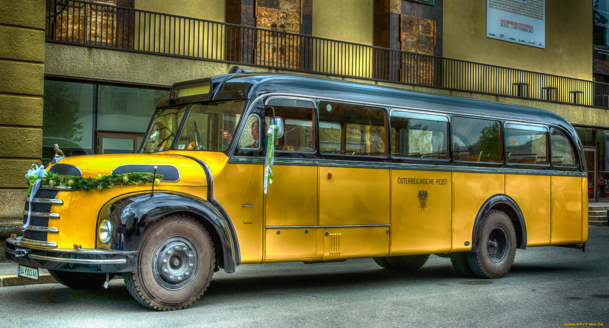 автомобили, автобусы, пассажирский, ретро, автобус