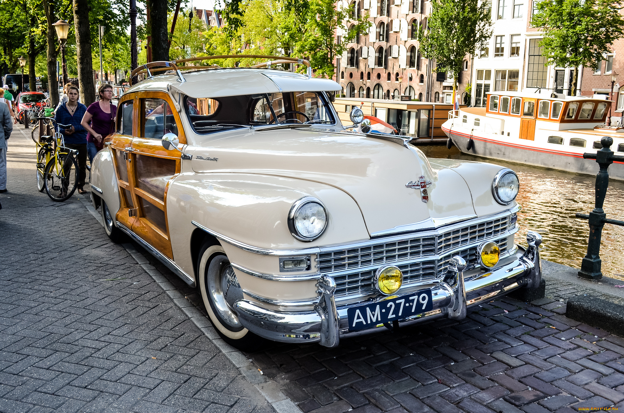 chrysler, town, &, country, woody, 1948, автомобили, выставки, и, уличные, фото, выставка, автошоу, ретро, история