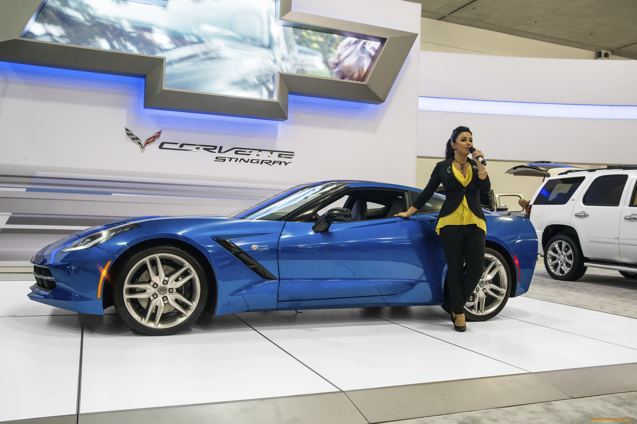 2014, corvette, stingray, автомобили, авто, с, девушками, презентация, авто, выставка