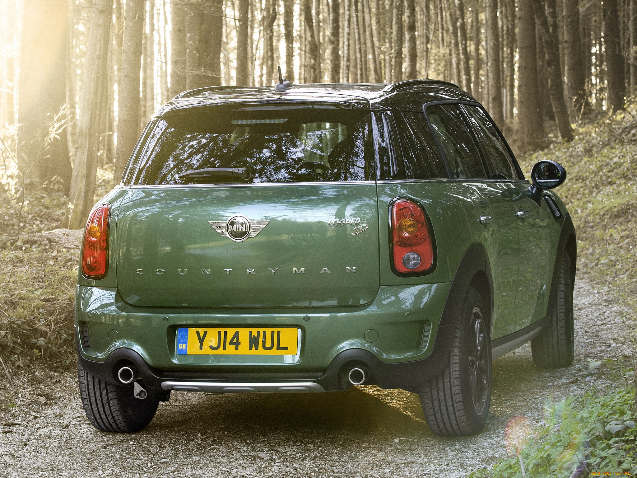 автомобили, mini, cooper, sd, countryman, all4, r60, 2014, зеленый