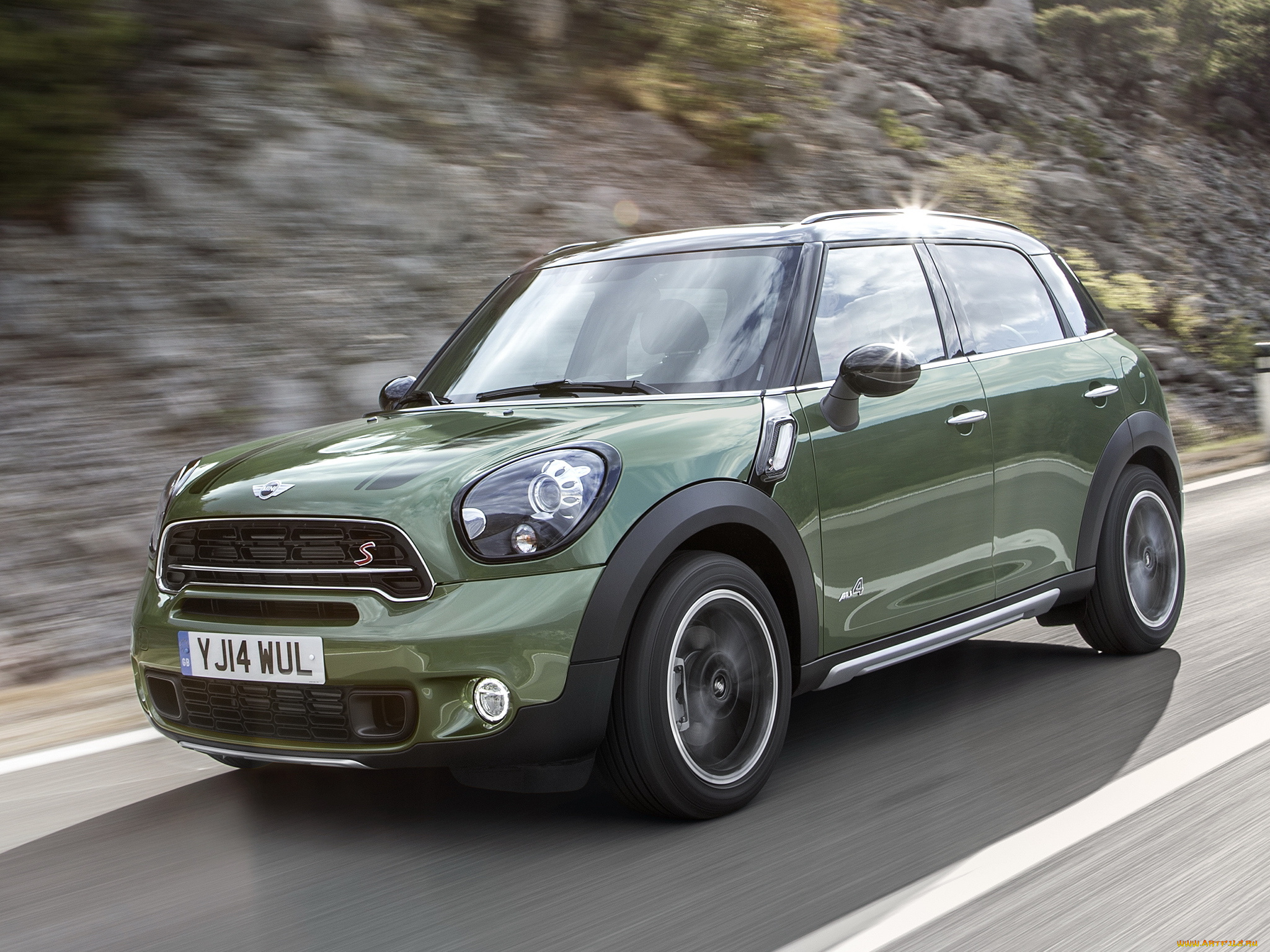 автомобили, mini, cooper, sd, countryman, all4, r60, 2014, зеленый